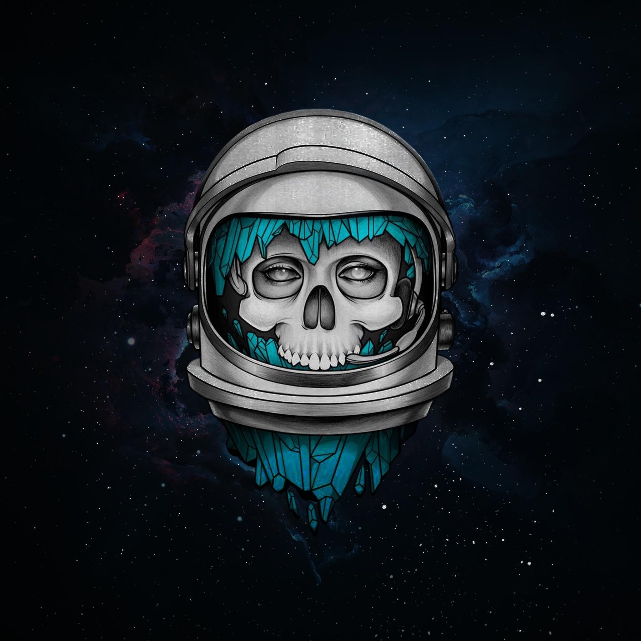 2048x2048 Astronaut Art Wallpaper