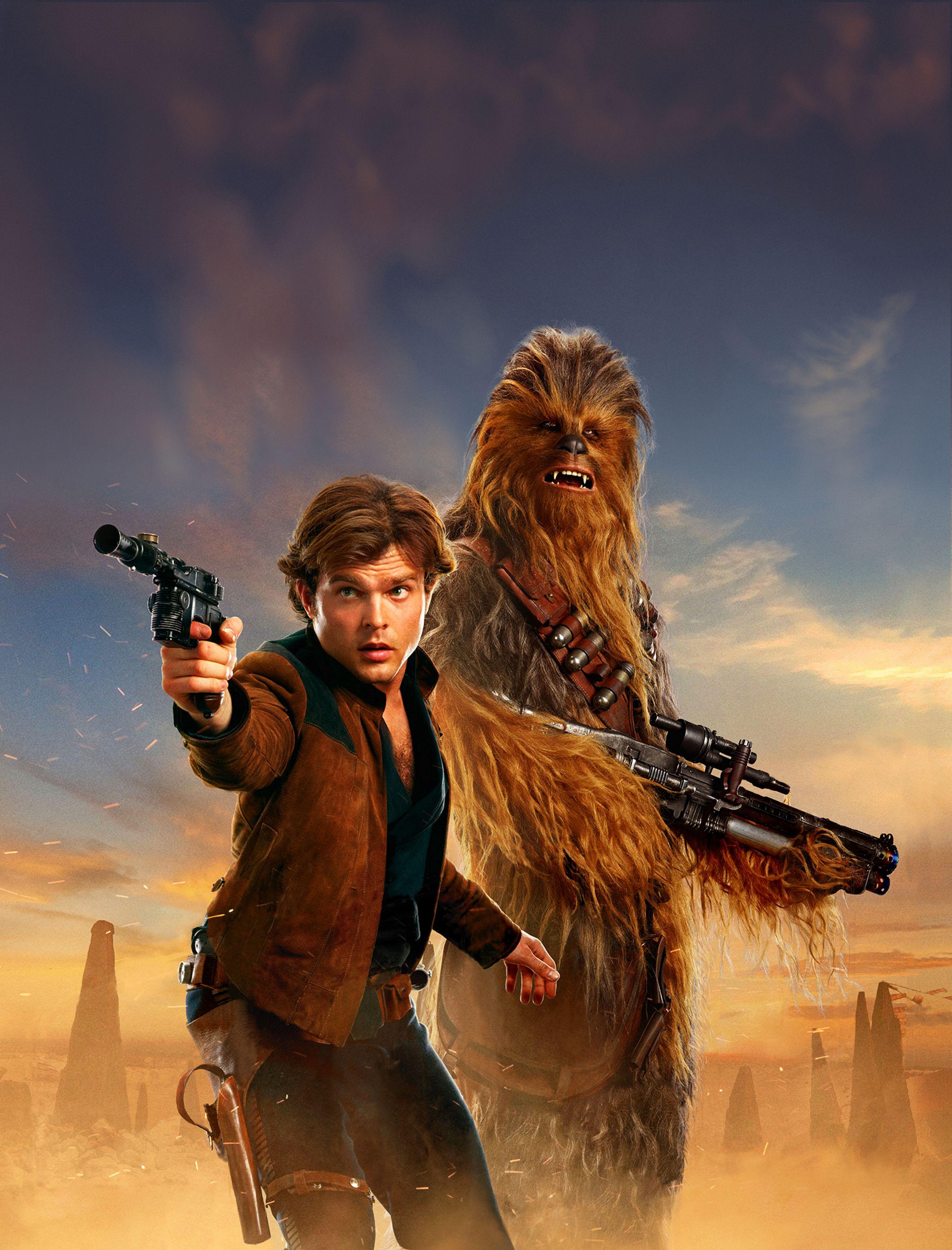 2880x3780 Han Solo And Chewbacca Wallpaper