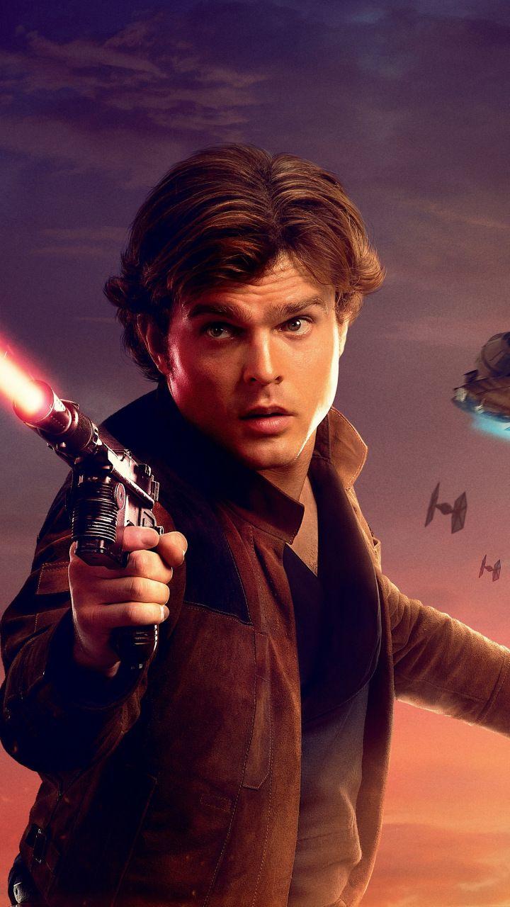 720x1280 Solo: A Star Wars Story, Alden Ehrenreich, Han Solo, 720x1280 wallpaper. Alden ehrenreich, War stories, Star wars han solo