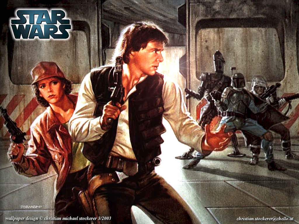 1024x768 My Free Wallpaper Wars Wallpaper : Han Solo