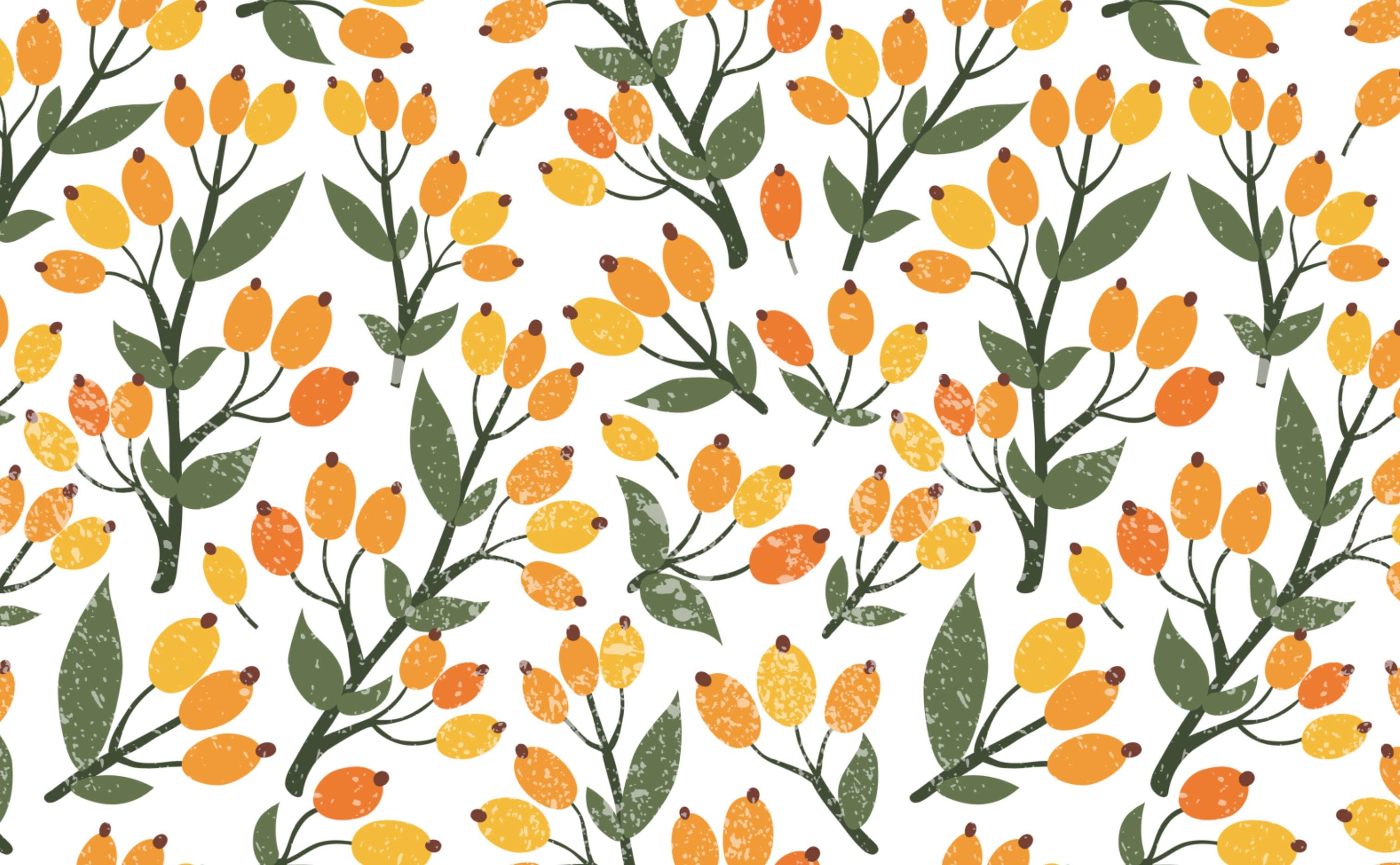 3028x1872 Modern Tropical Fruit Wallpaper for Walls