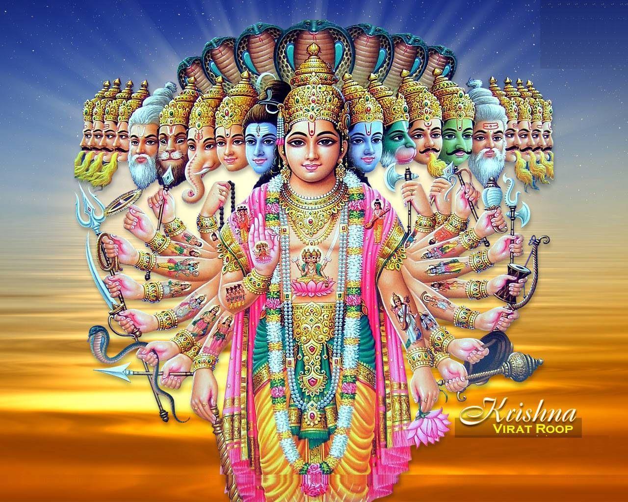 1280x1024 Latest Krishna Virat Roop Wallpaper 1280×1024. Lord vishnu names, Lord krishna wallpaper, Lord krishna