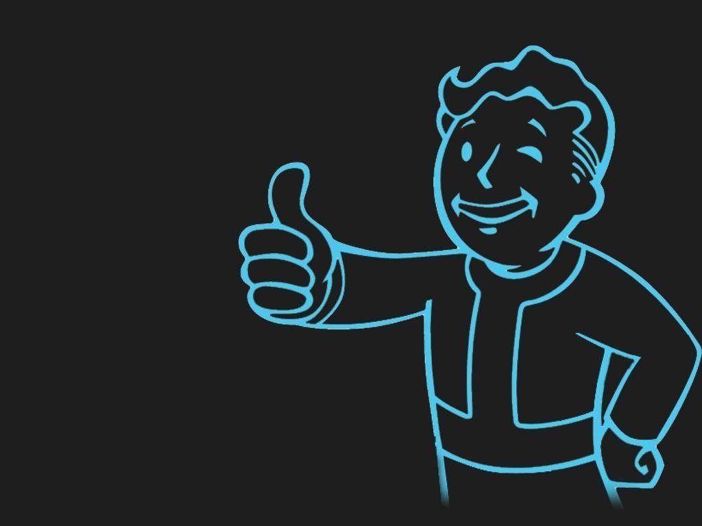 1024x768 Vault Boy Wallpaper