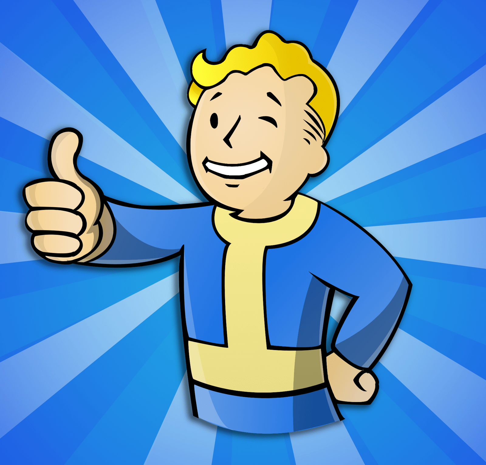 1600x1529 Fallout New Vegas Vault Boy Thumbs Up Gif HD Wallpaper