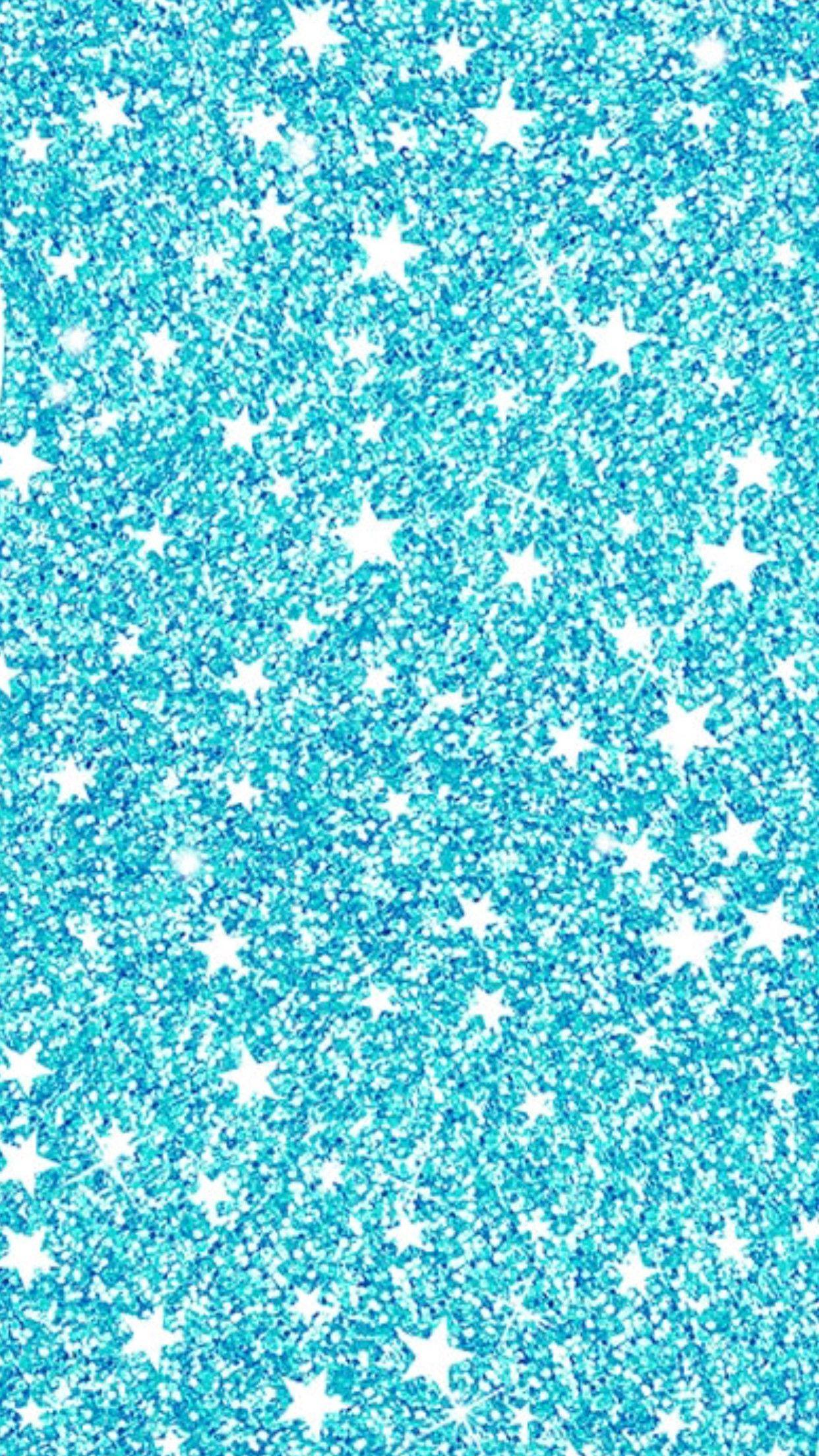 Teal Glitter Fabric Wallpaper and Home Decor  Spoonflower