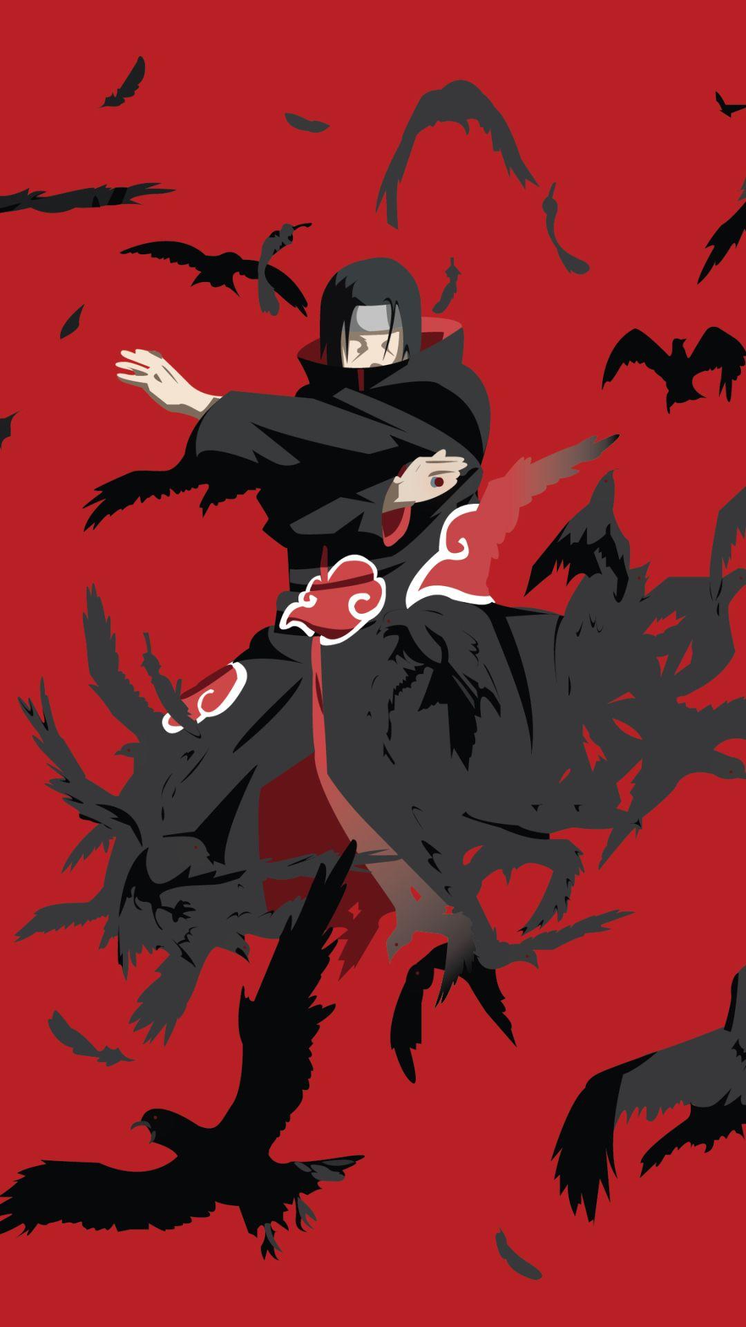 1080x1920 Itachi Red Moon Live Wallpaper