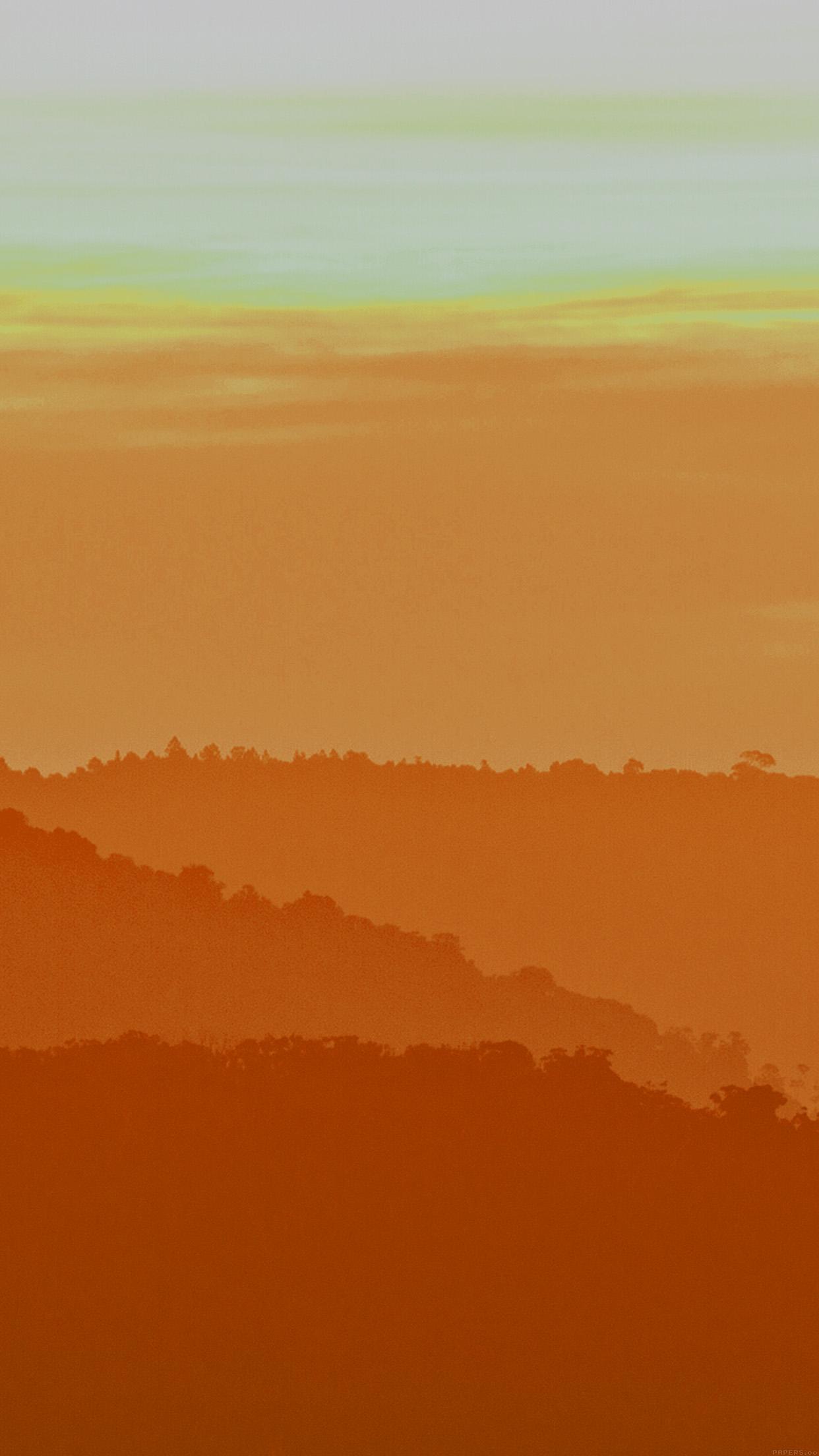 1242x2208 Orange Mountain Light Morning Sunrise Nature