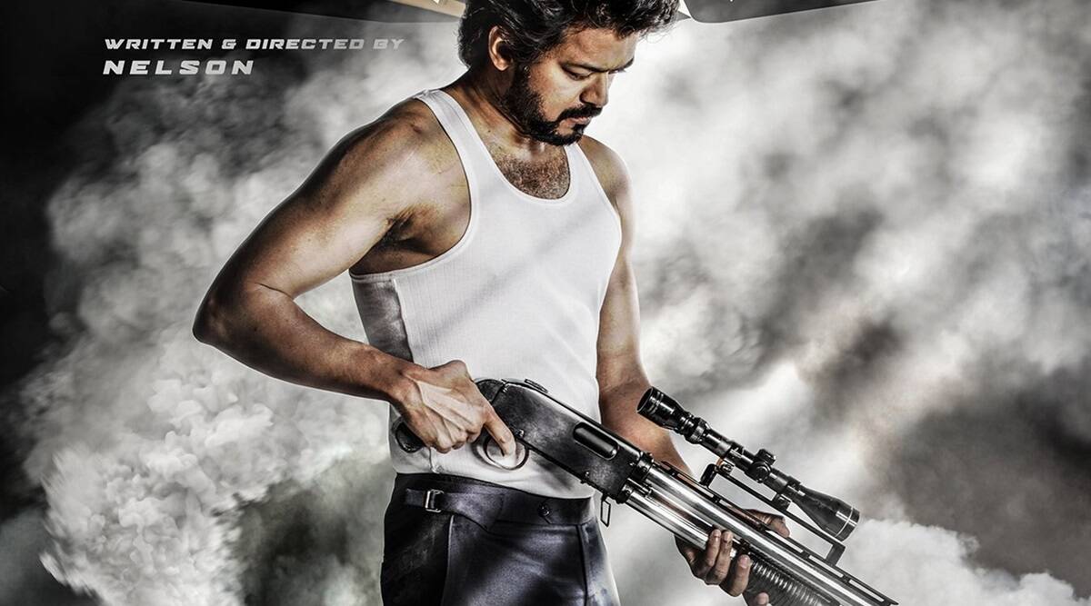 1200x667 Thalapathy 65 First Look: Vijay Is A Shotgun Wielding 'Beast'. Entertainment News, The Indian Express