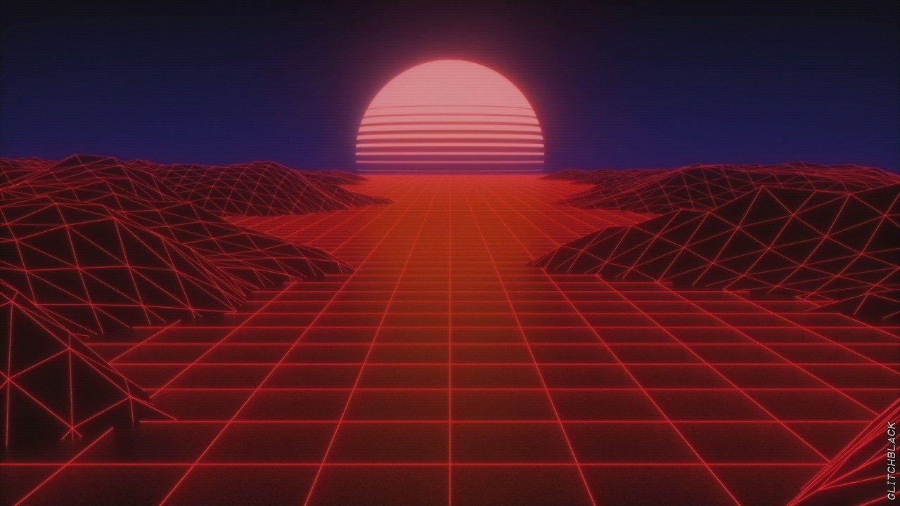 1280x720 Vaporwave Red Aesthetic Picture