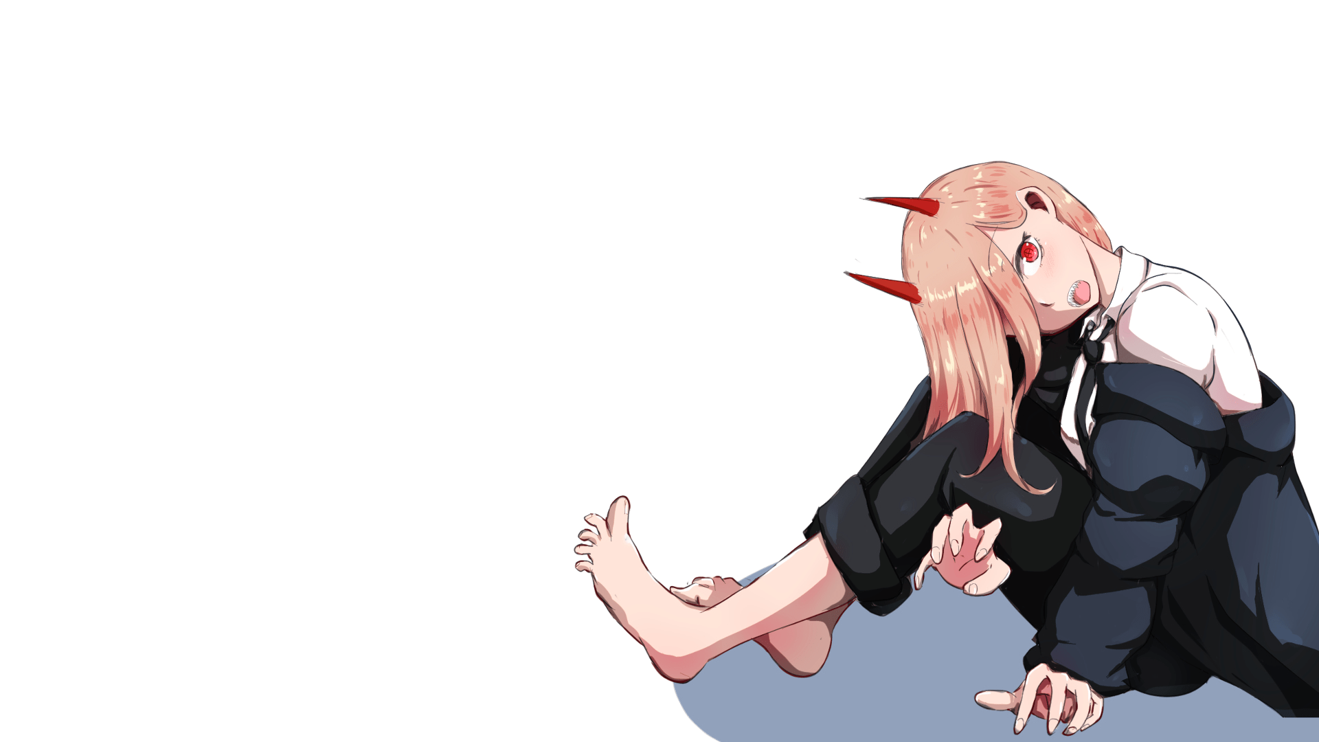 1920x1080 Chainsaw Man Artwork Manga Power Chainsaw Man Devil Horns Red Eyes Wallpaper:1920x1080
