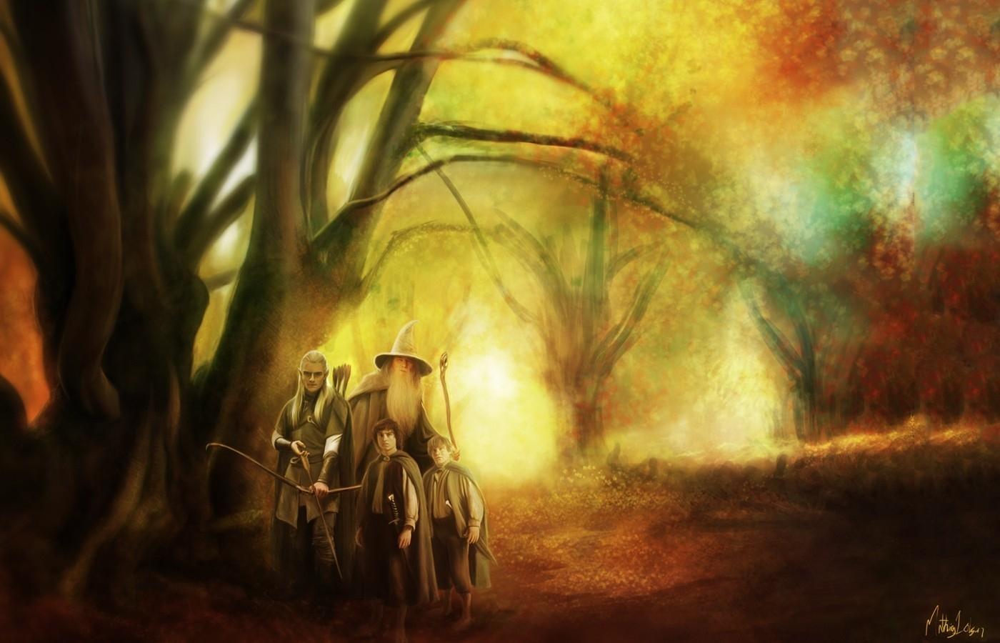 1400x900 Download Wallpaper, Download 1600x1200 trees gandalf the lord of the rings artwork legolas fan art samwise gamgee frodo baggins 1400x900 People HD Wallpaper, Hi Res People Wallpaper, High Definition Wallpaper