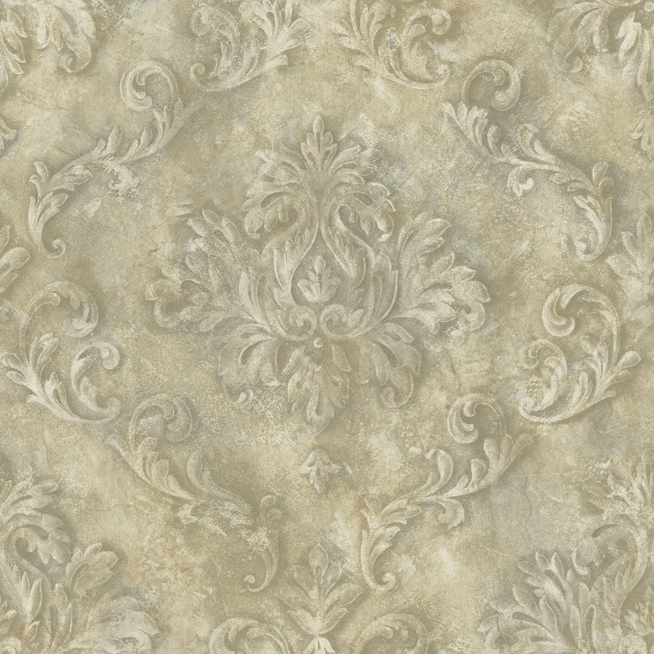 1280x1280 Carleton Textured Scroll Seaweed Wallpaper 292 80000
