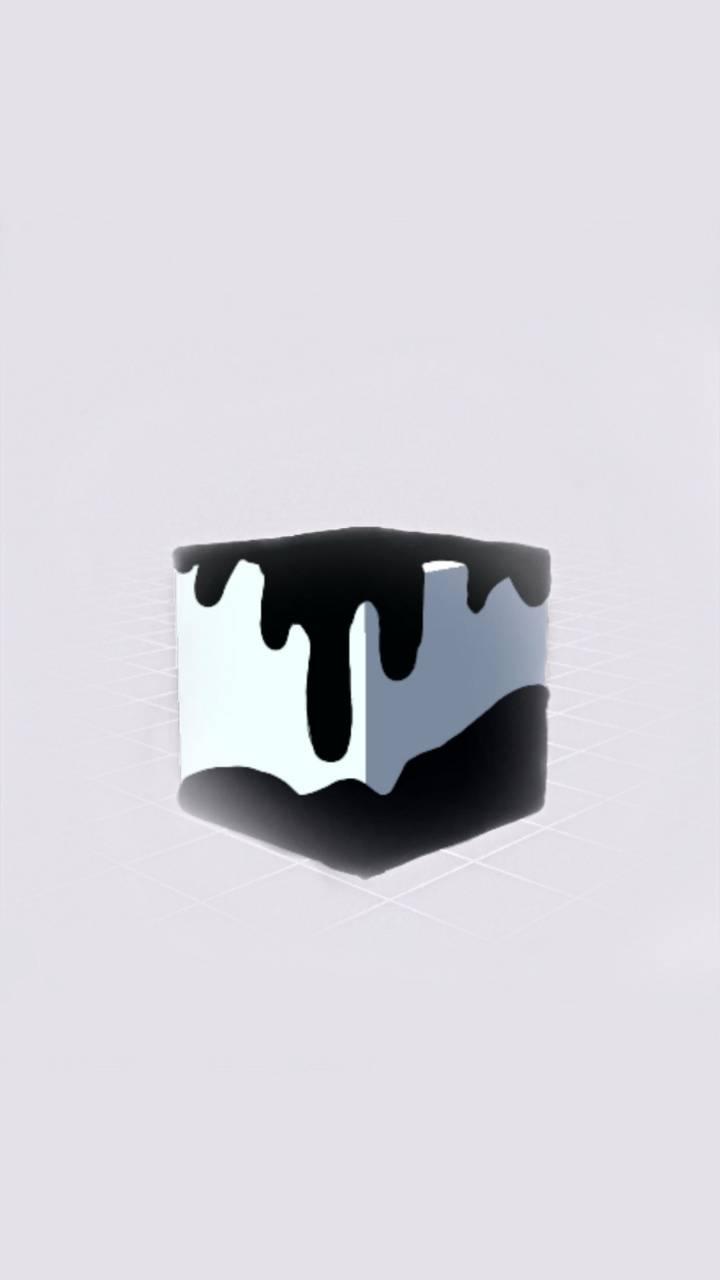 720x1280 Black and white cube wallpaper