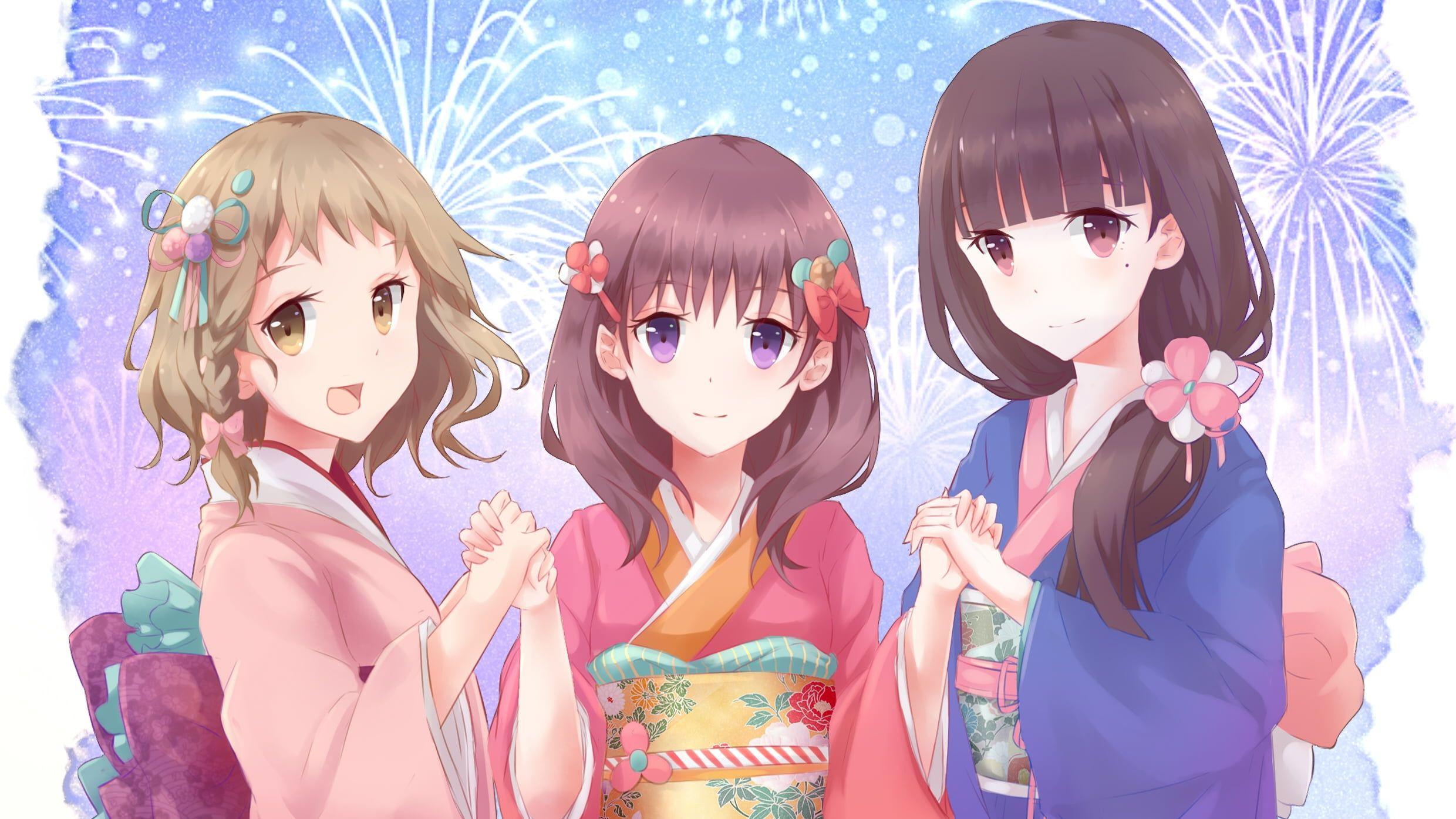 2480x1395 Anime Just Because! Ena Komiya Hazuki Morikawa Mio Natsume P #wallpaper #hdwallpaper #desktop. Anime, HD wallpaper, Anime aesthetic