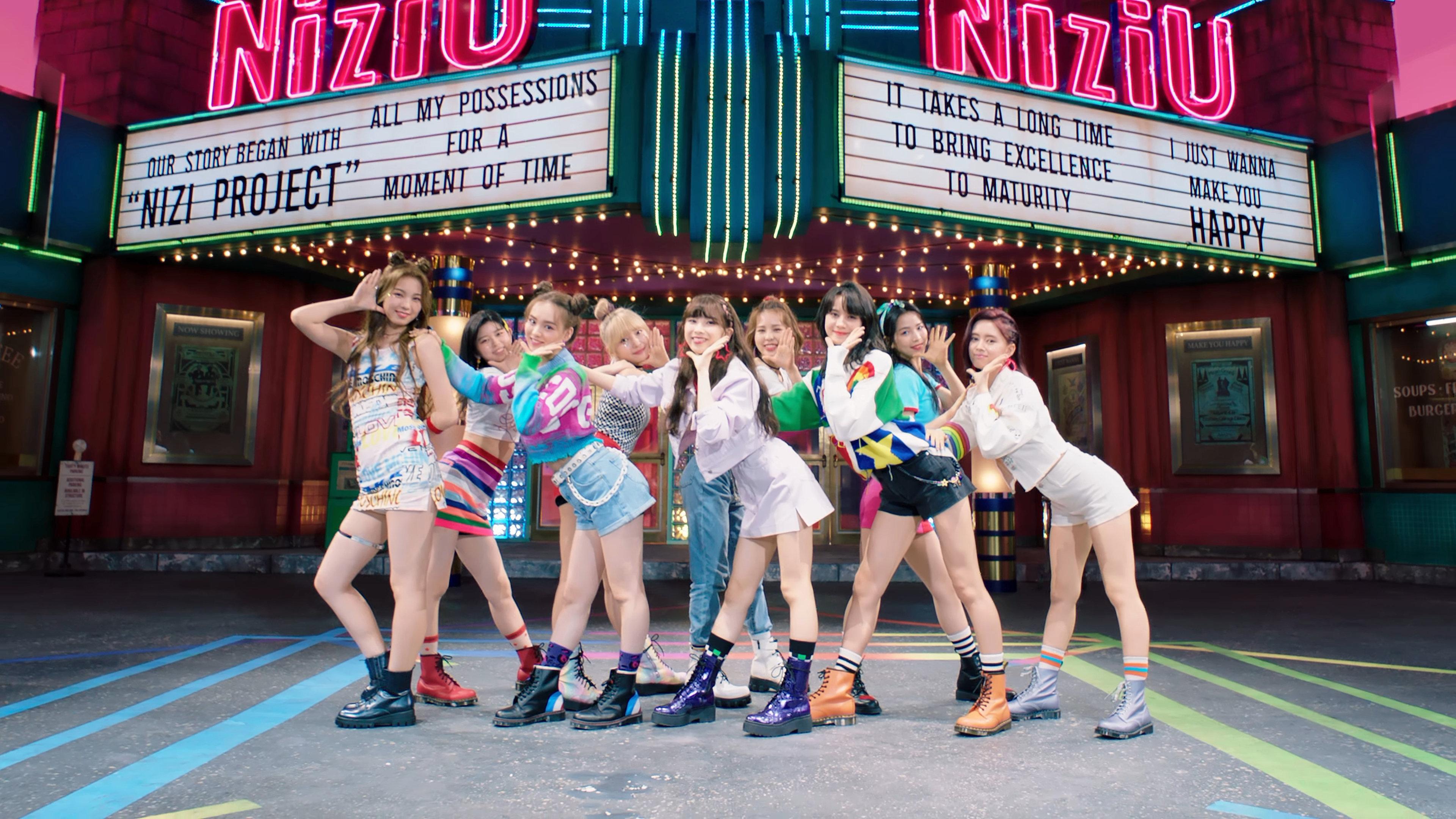 3840x2160 NiziU Make You Happy MV And Who's Who Pop Database /
