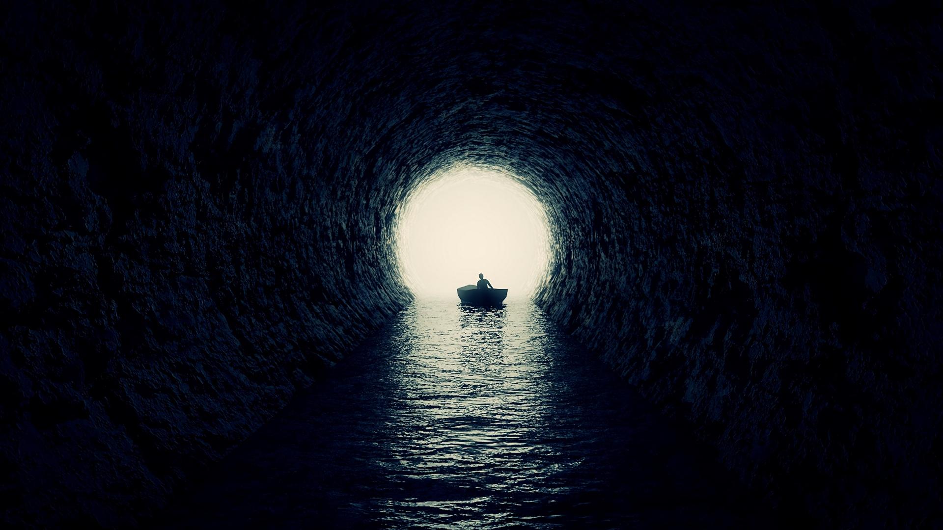 1920x1080 Dark Cave Wallpaper