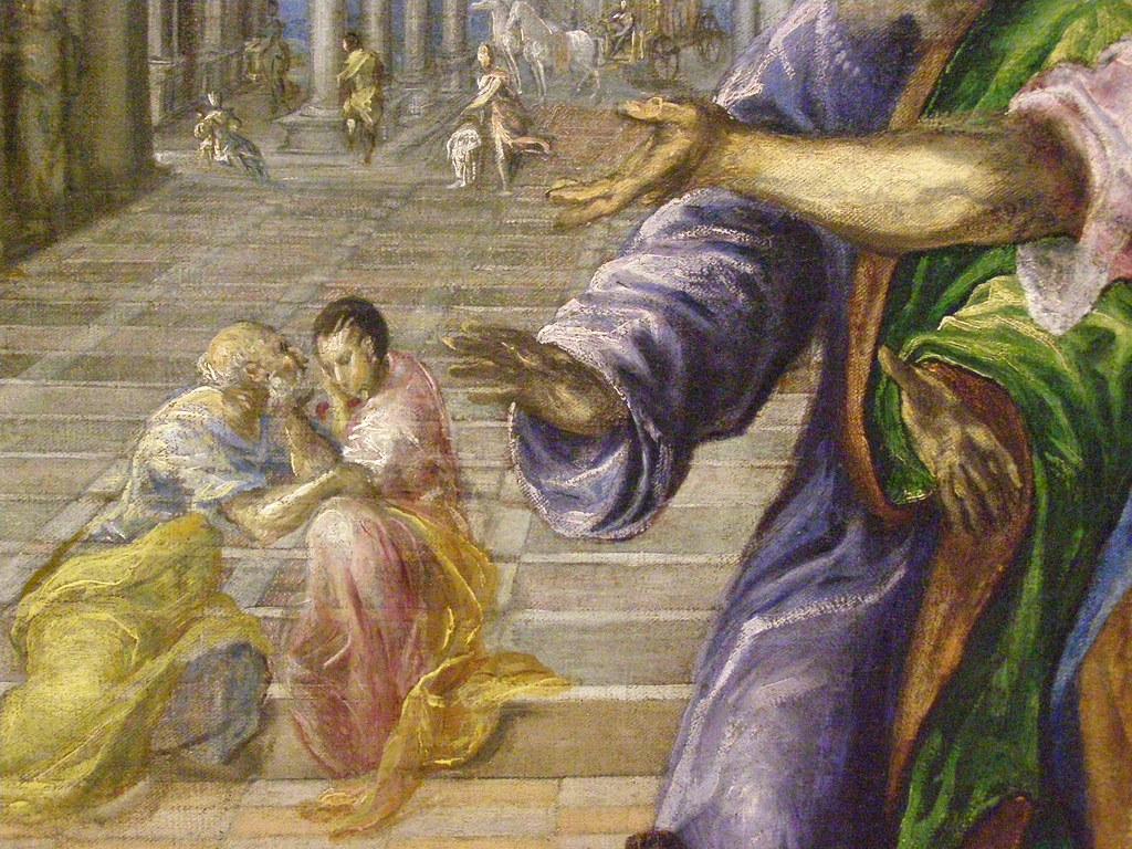 1024x768 El Greco, The Miracle of Christ Healing the Blind, c 1570