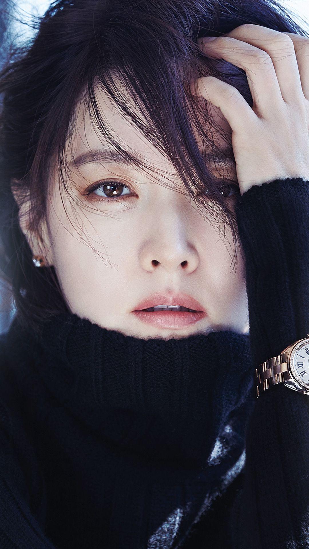 1080x1920 Kpop Star Lee Youngae Beauty Film Photography iPhone 8 Wallpaper