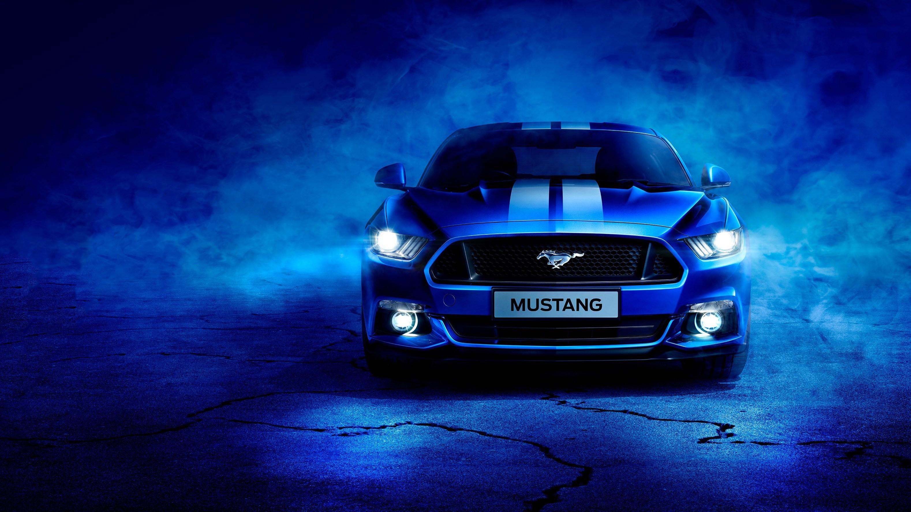 3157x1776 Blue Ford Mustang HD Cars 4k Wallpaper Image Wallpaper