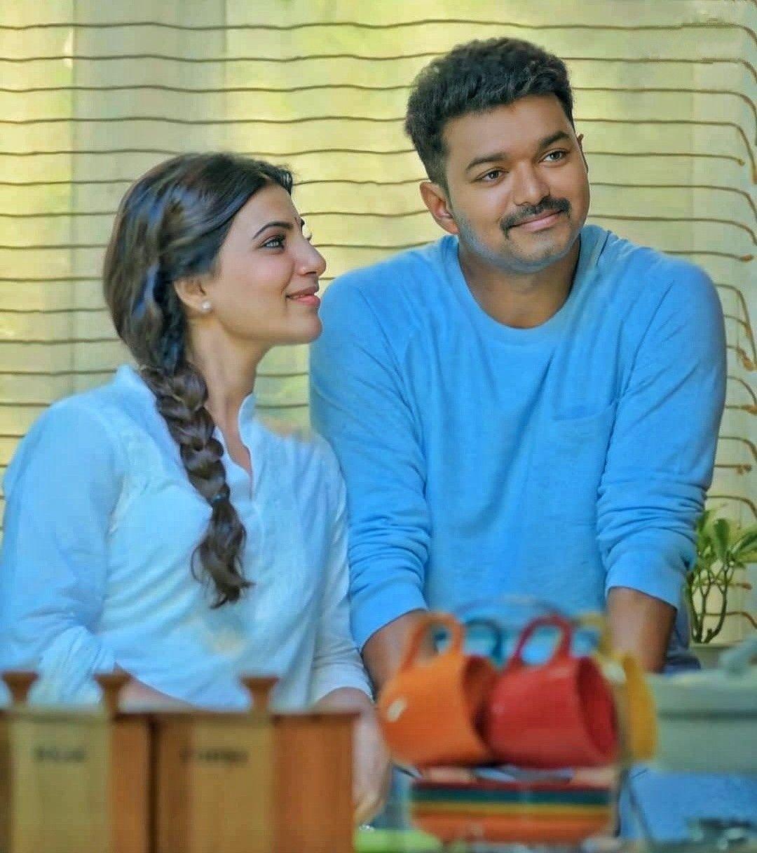 1080x1216 Theri - Vijay Samantha.  Hình ảnh cặp đôi tình yêu, Hình ảnh phim Theri vijay và samantha, Phim tình yêu dấu ngoặc kép