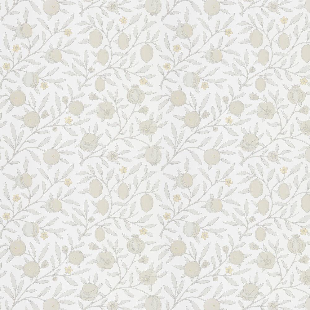 1000x1000 Pure Fruit by Morris Poppy / Grey : Wallpaper Direct