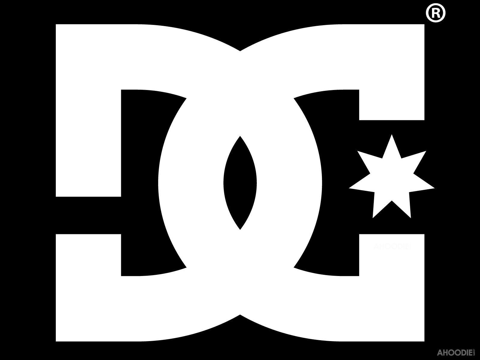1600x1200 DC Shoes White Logo in Black Wallpaper with 1600×1200 High
