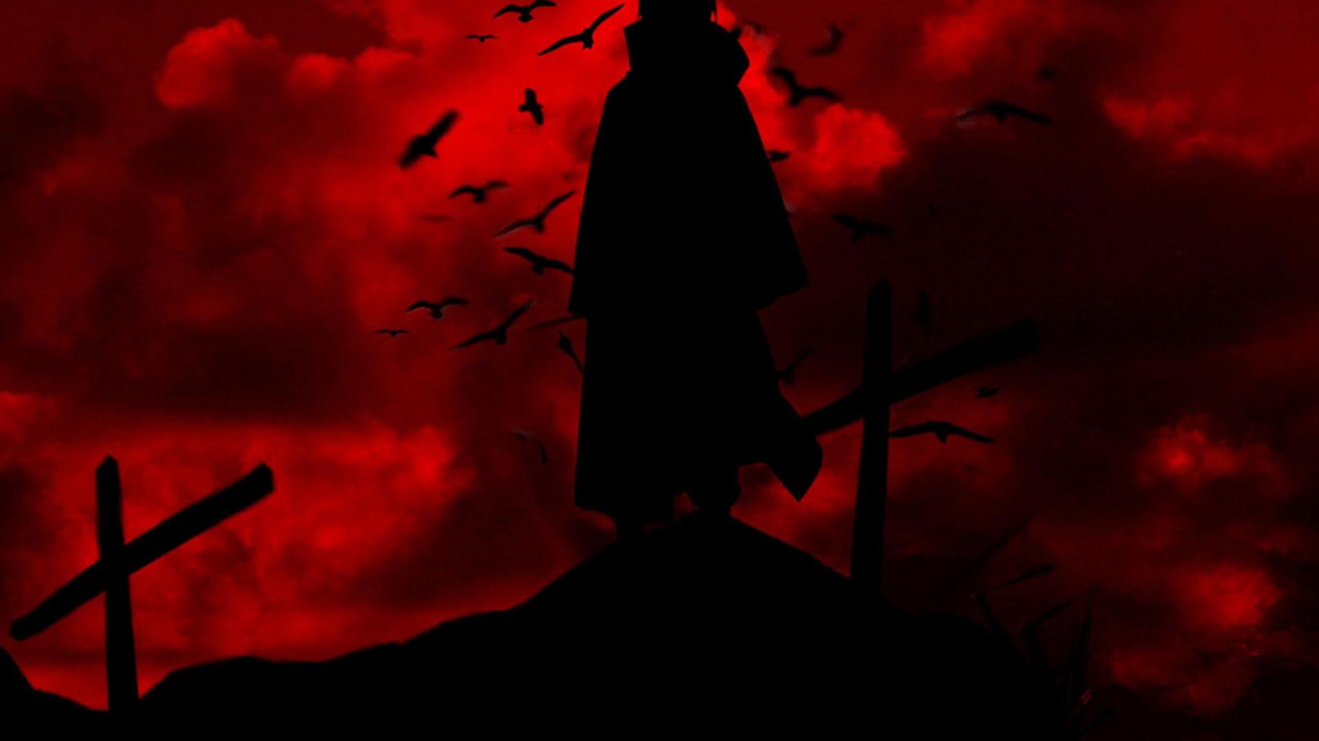 1920x1080 Wallpaper Uchiha Itachi, Naruto Shippuuden, Silhouette • Wallpaper For You HD Wallpaper For Desktop & Mobile