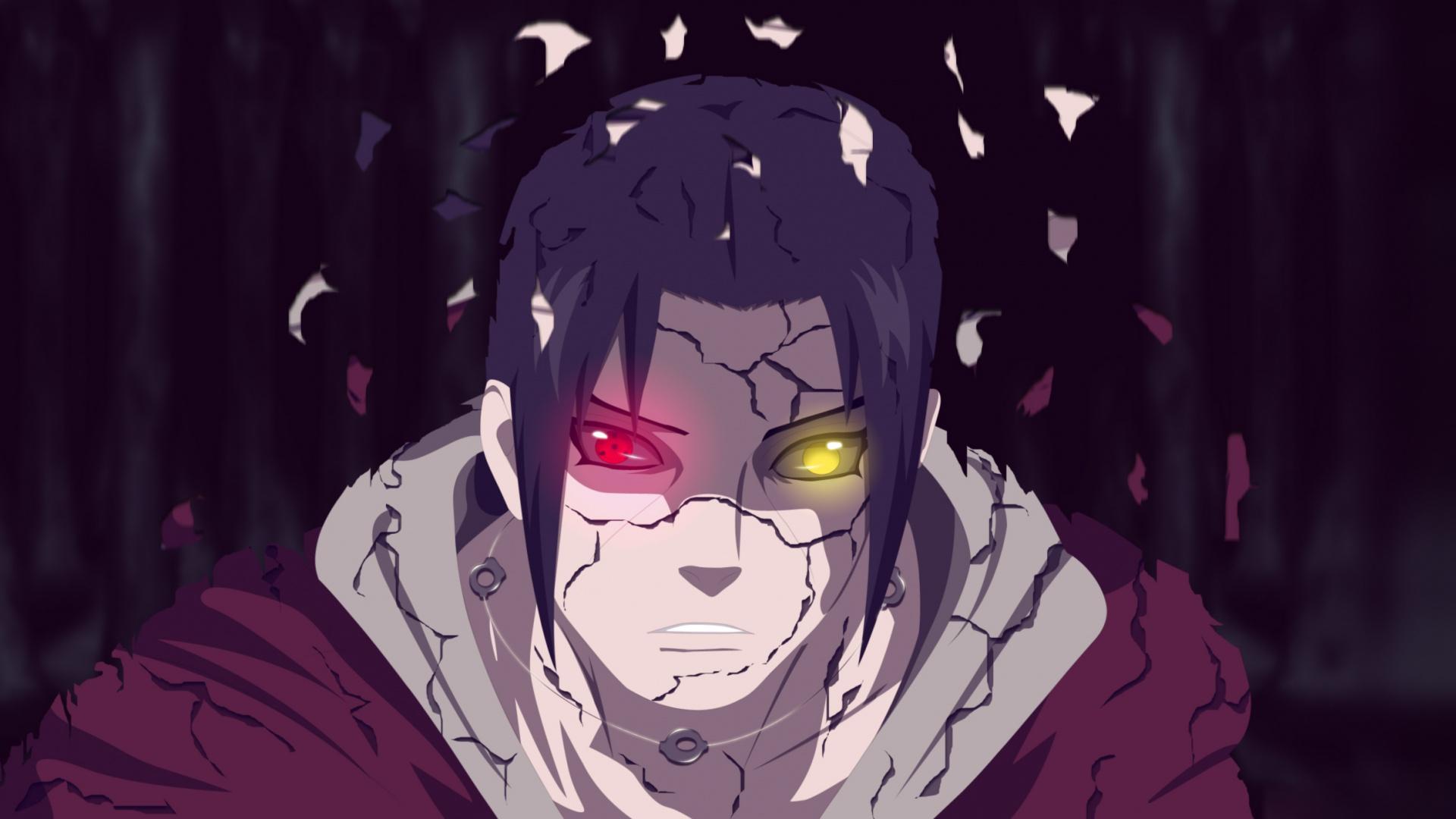 1920x1080 Download Naruto, warrior, colored eyes, anime, Itachi wallpaper, 1920x Full HD, HDTV, FHD, 1080p