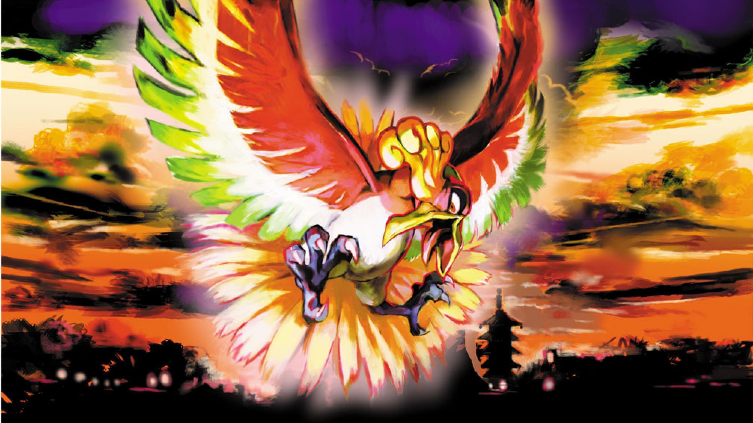 2560x1440 Pokemon Ho Oh Wallpaper