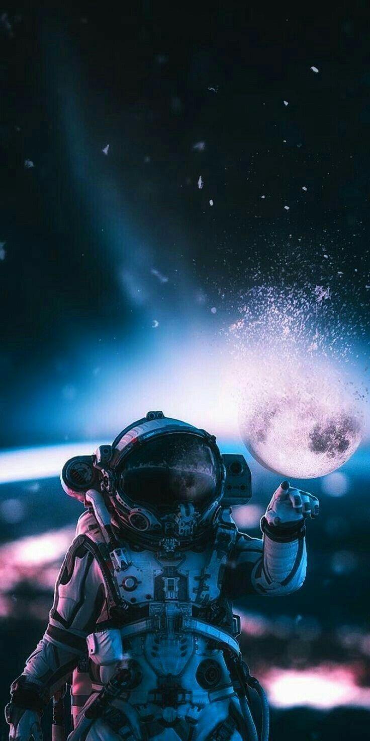 736x1472 WALLPAPERS. Astronaut wallpaper, Astronaut art, Space art