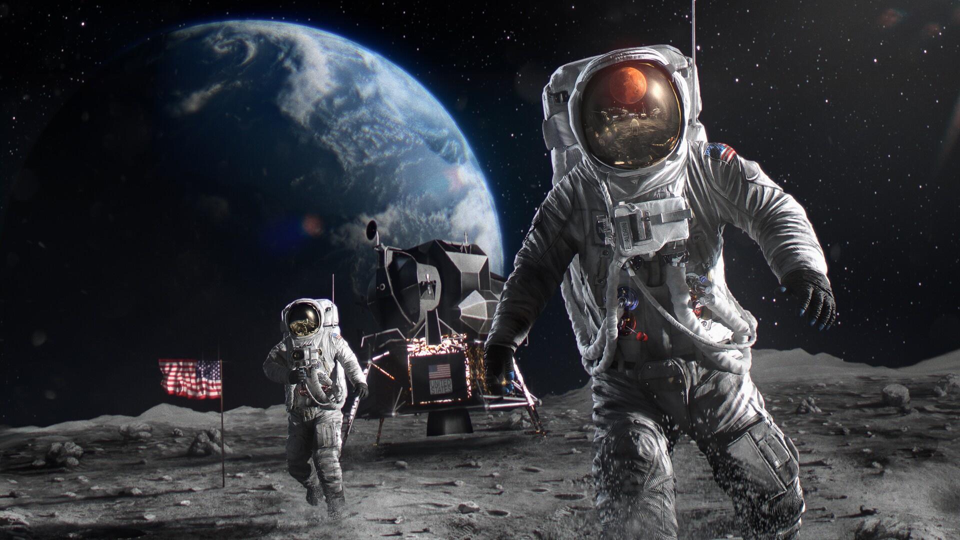 1920x1080 Astronaut, Space, Art, Fantasy Wallpaper & Background Image