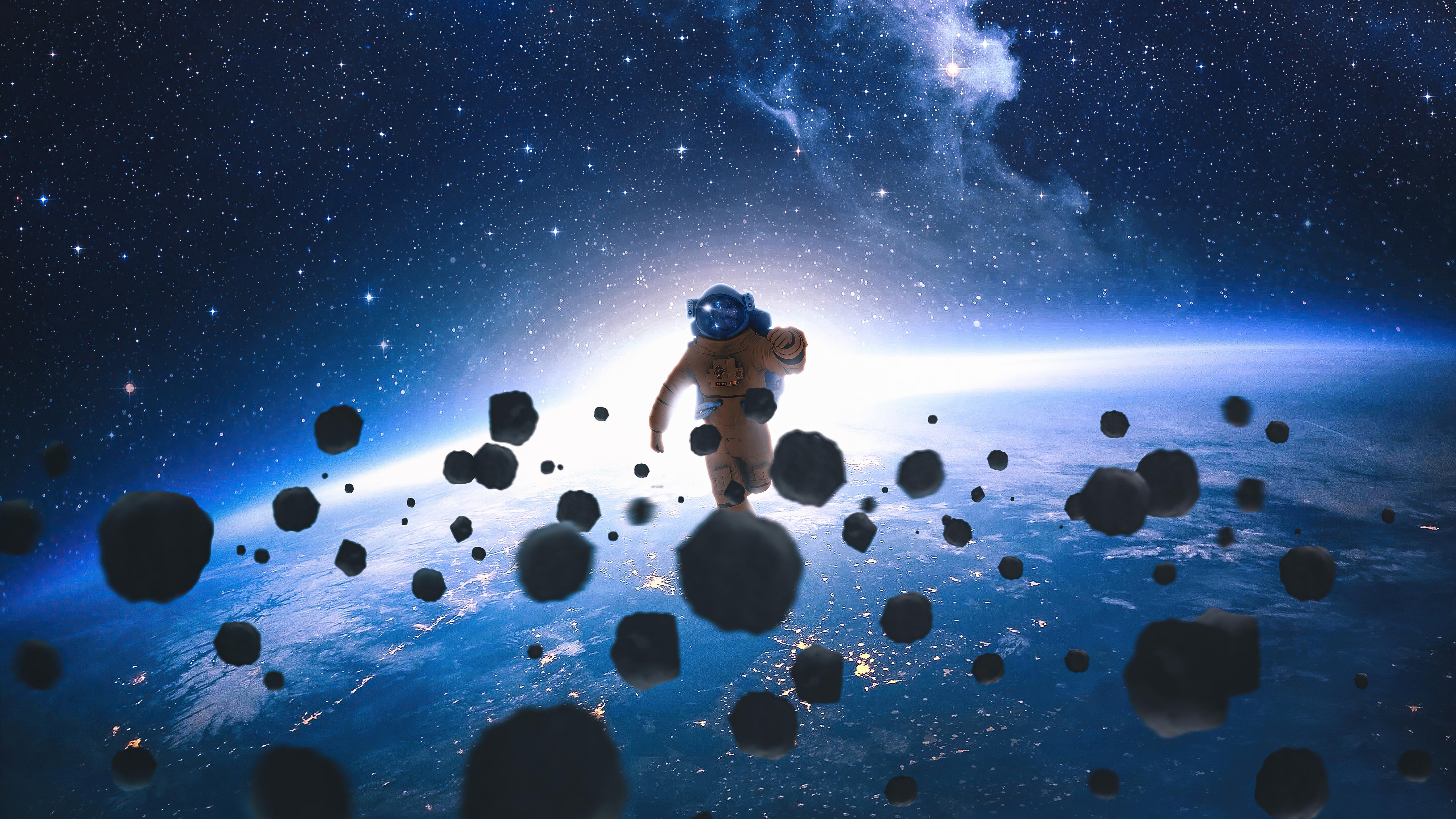 5120x2880 Astronaut Walking In Space 5k, HD Artist, 4k Wallpaper, Image, Background, Photo and Picture