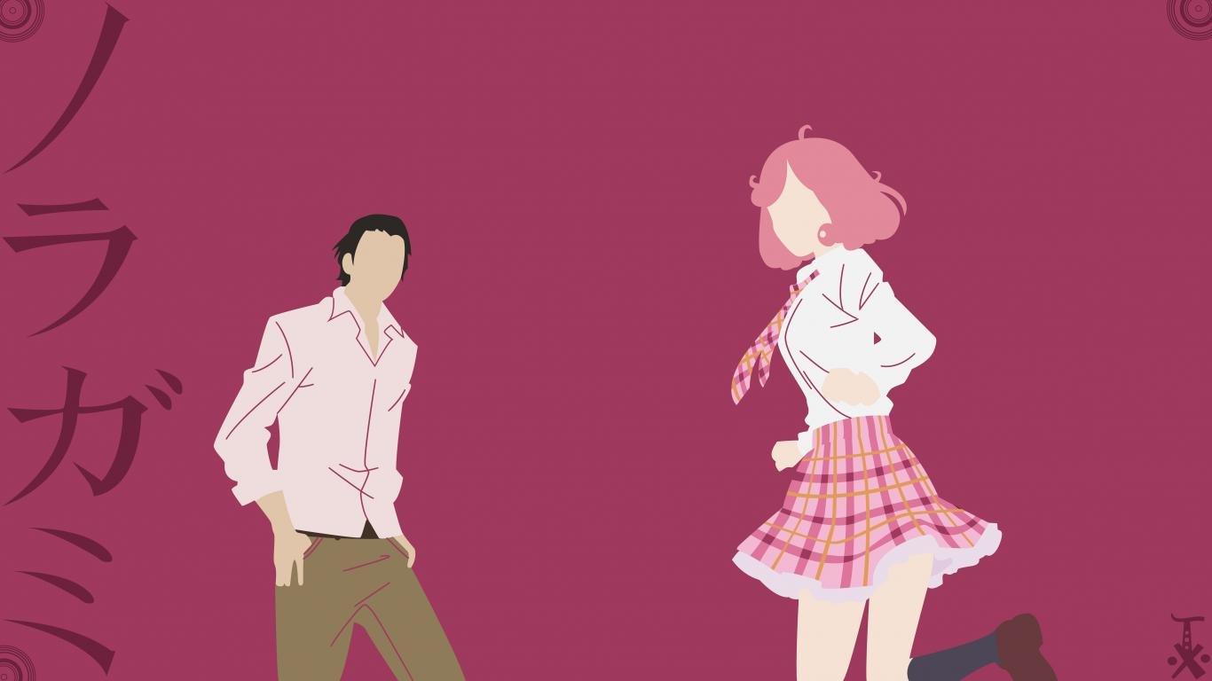 1366x768 Anime pink hear wallpaper 1366x768 (laptop) desktop background