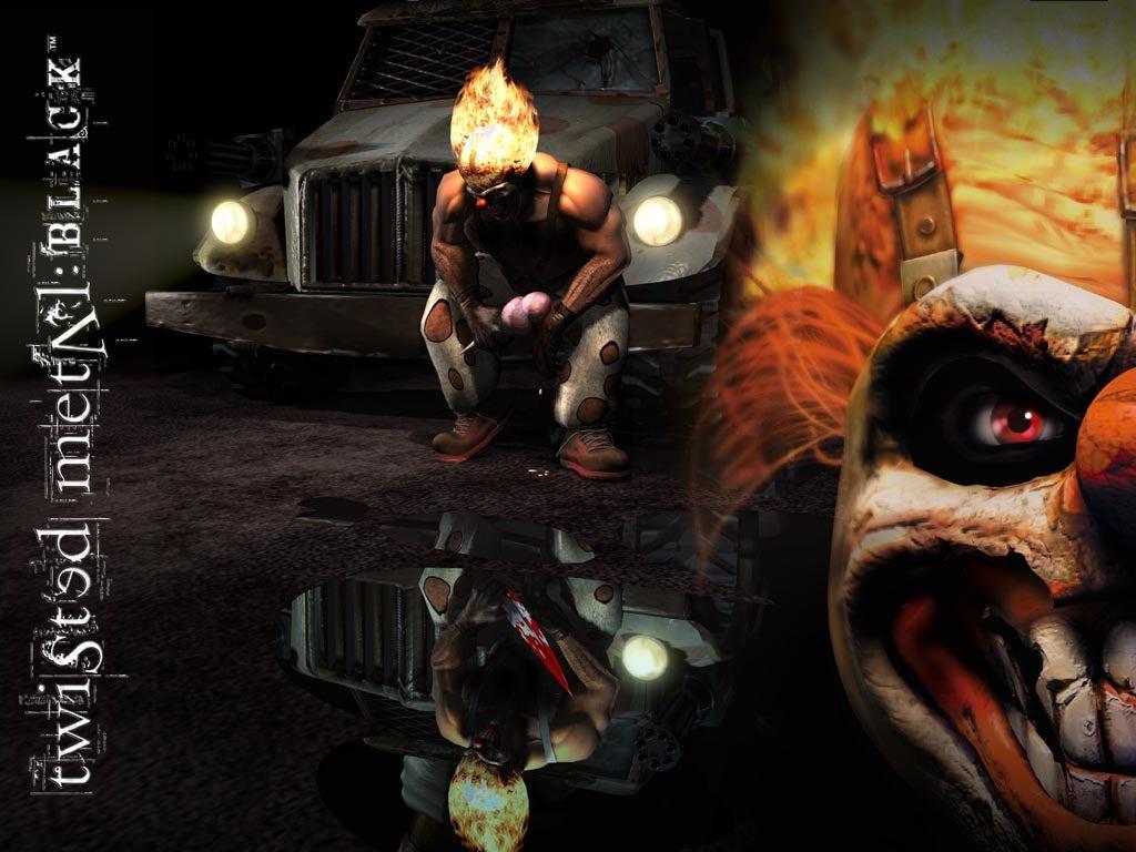 1024x768 Twisted Metal Black Sweet Tooth HD Wallpaper