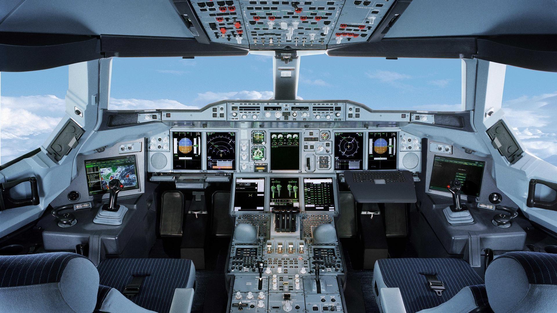 1920x1080 Airplane Cockpit Wallpaper HD