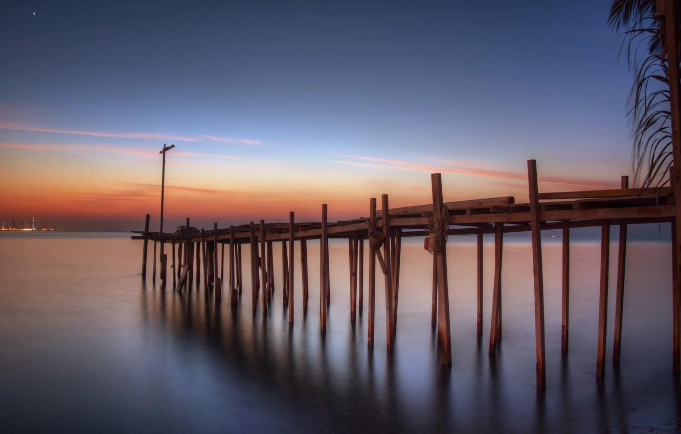 1332x850 Wallpaper dawn, pierce, Bahrain, The Persian Gulf image for desktop, section пейзажи