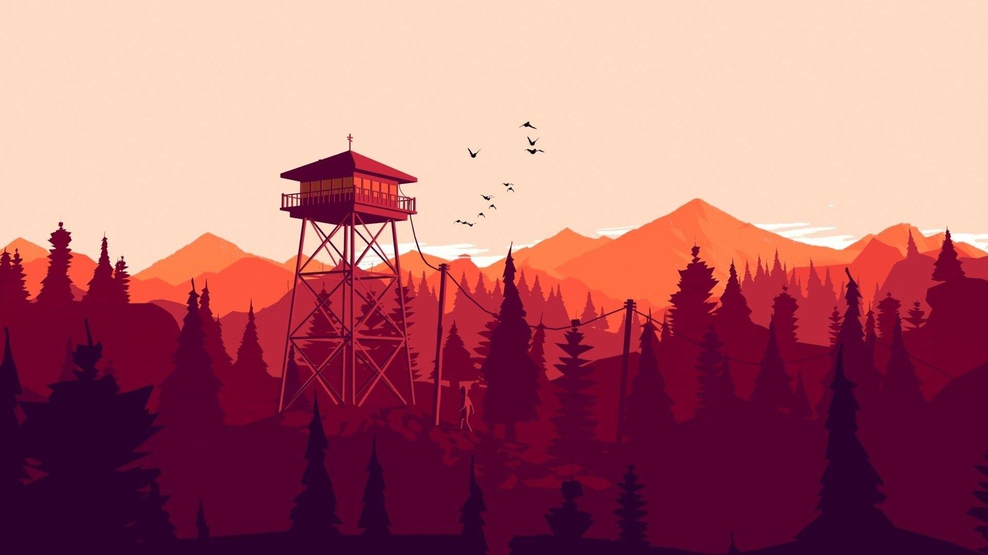 Обои firewatch на пк