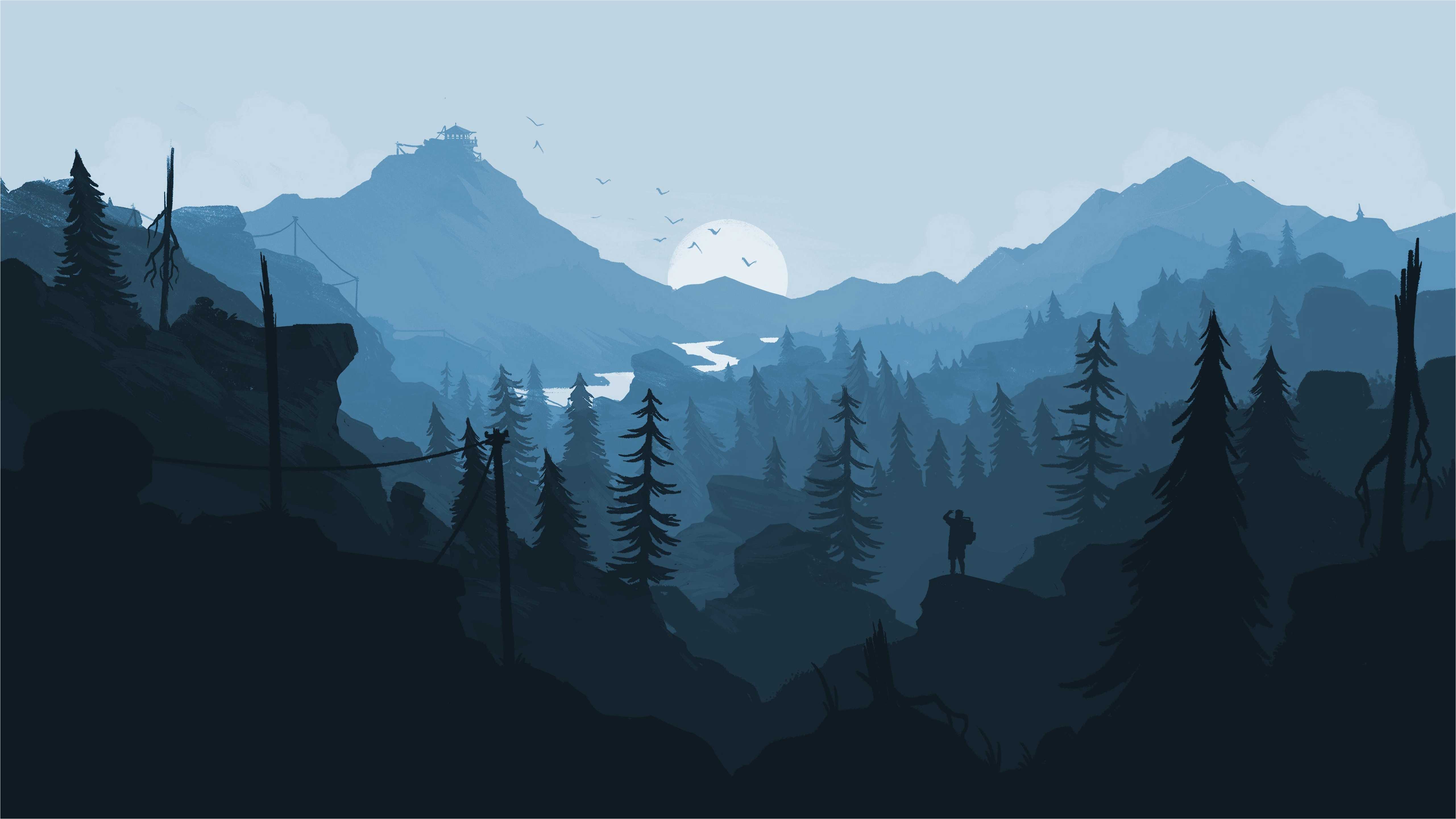 5122x2882 Firewatch Wallpaper 1366x768 HD