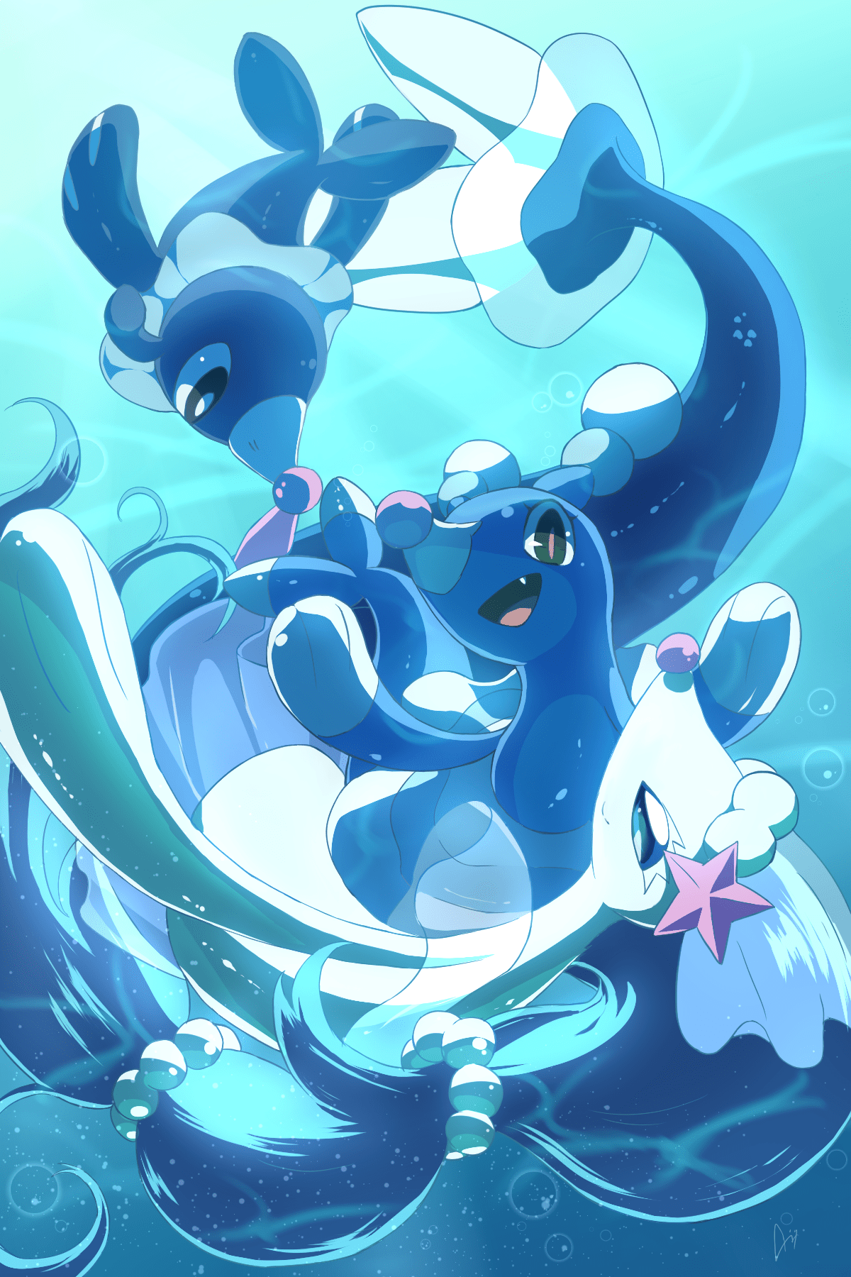 1200x1800 Primarina Popplio Brionne fanart. Pokemon, Pokemon image, Cute pokemon wallpaper