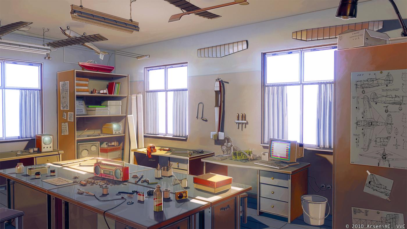 1400x788 Anime School Office Background
