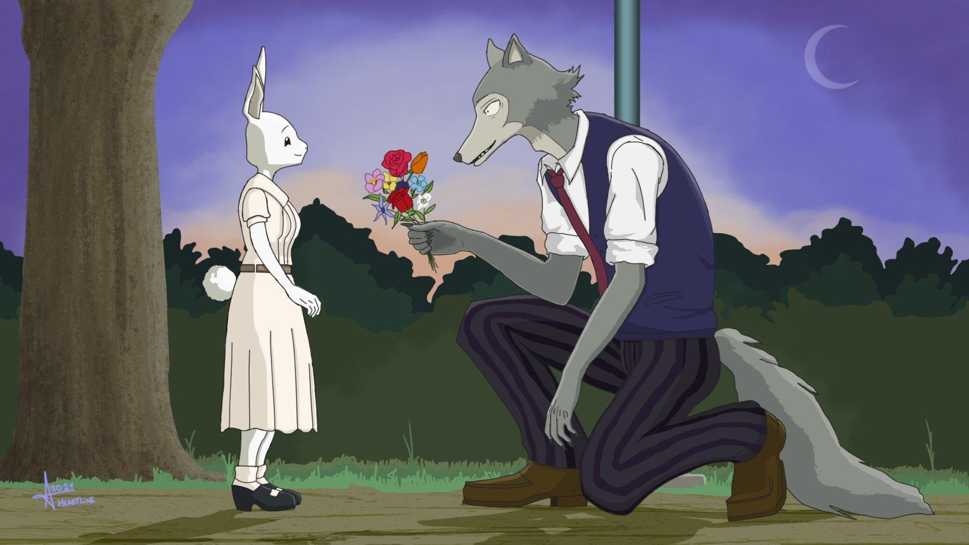 1920x1080 Haru and Legosi HD Wallpaper