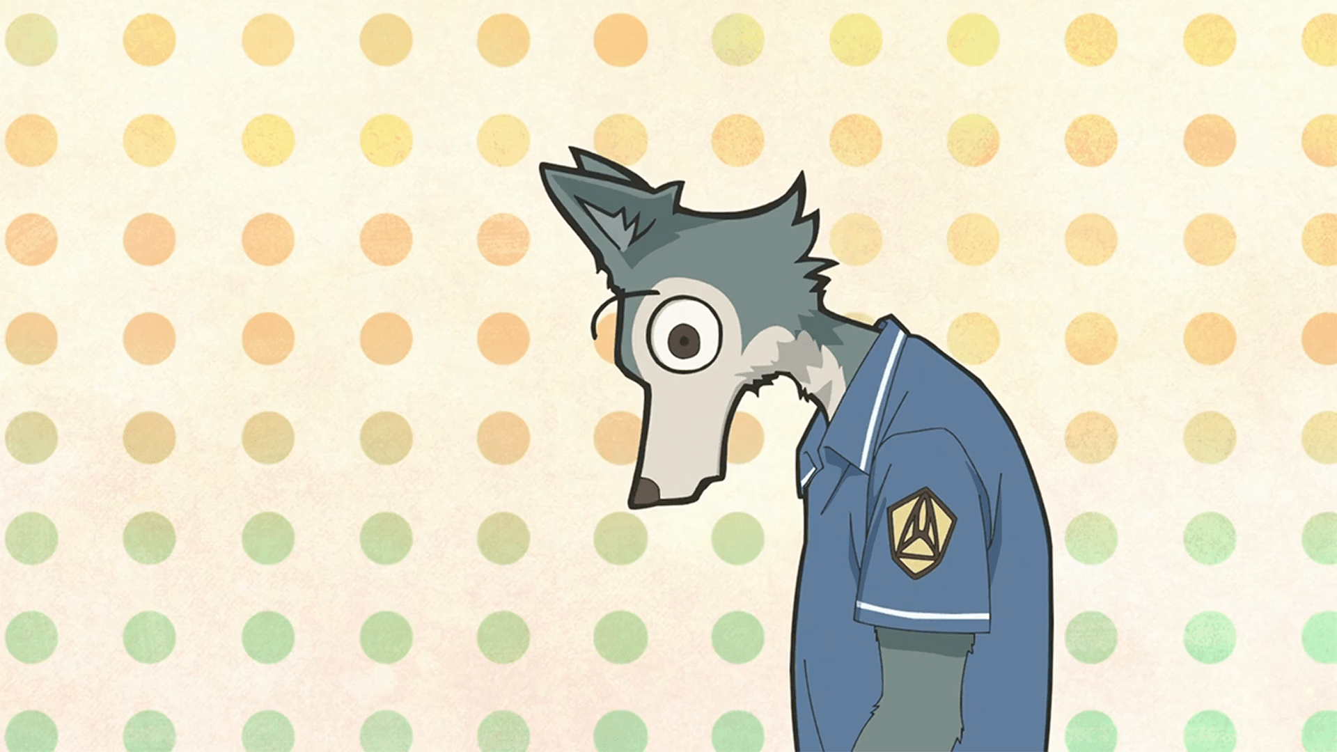 1920x1080 Surprised Legosi Dot Wallpaper [1920 x 1080]: Beastars
