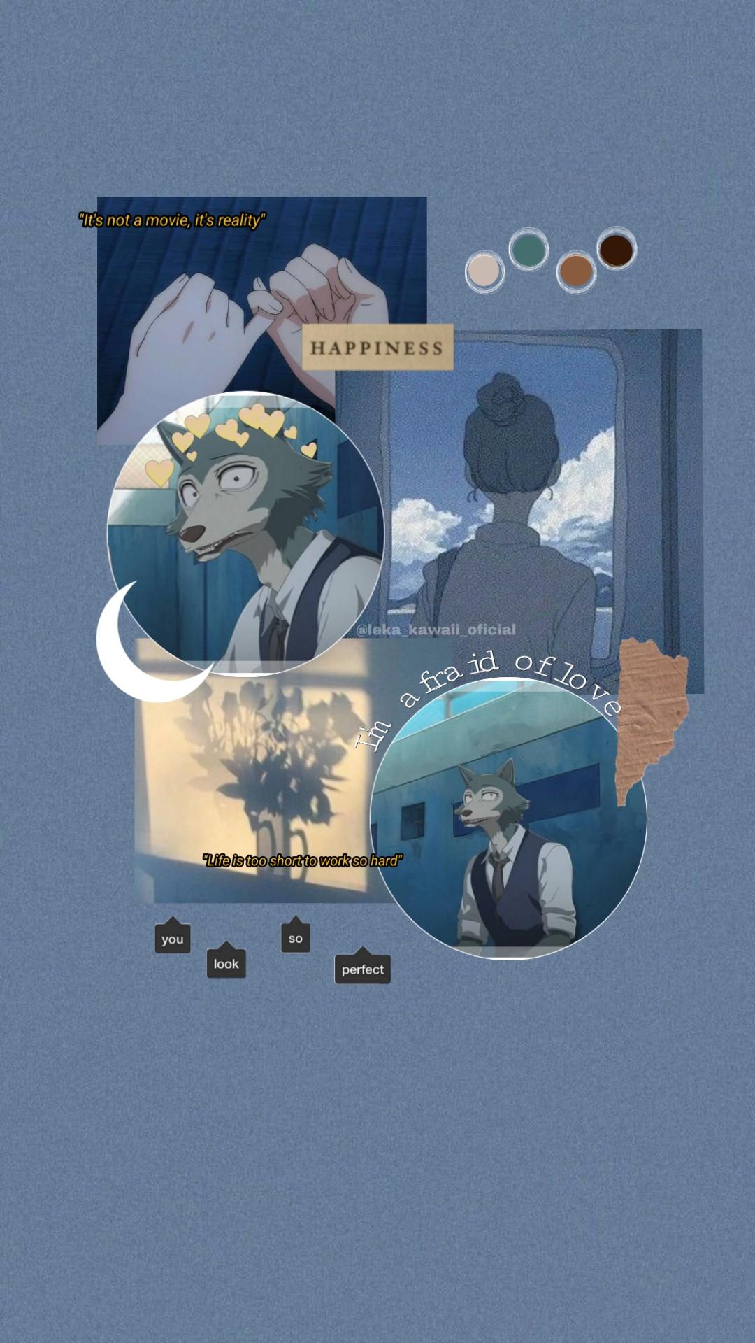 1080x1920 wolf beastars legosi moon aesthetic Image by lim♡