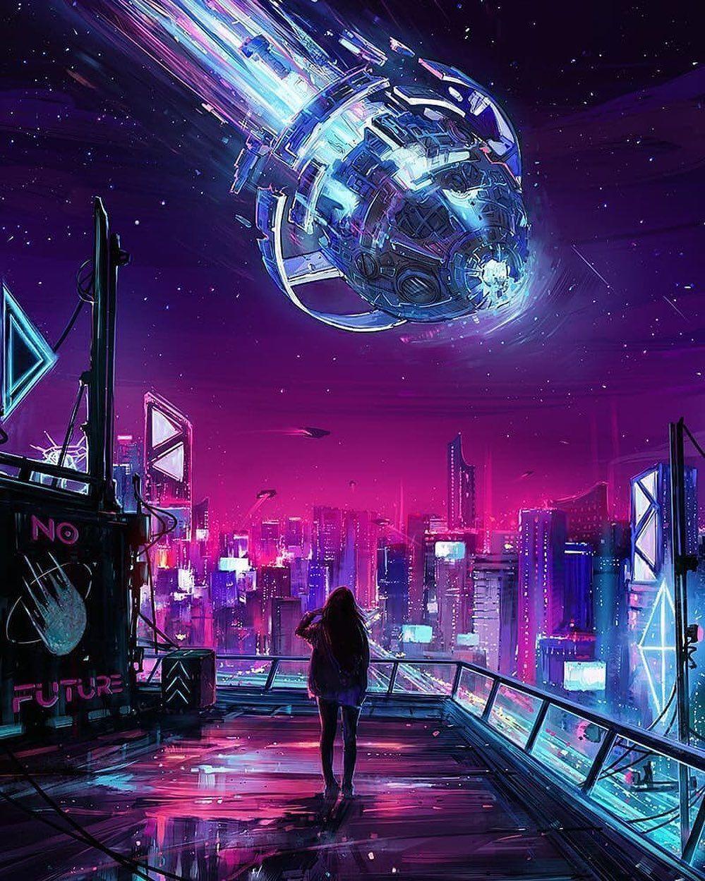 Cyberpunk 2077 Art город