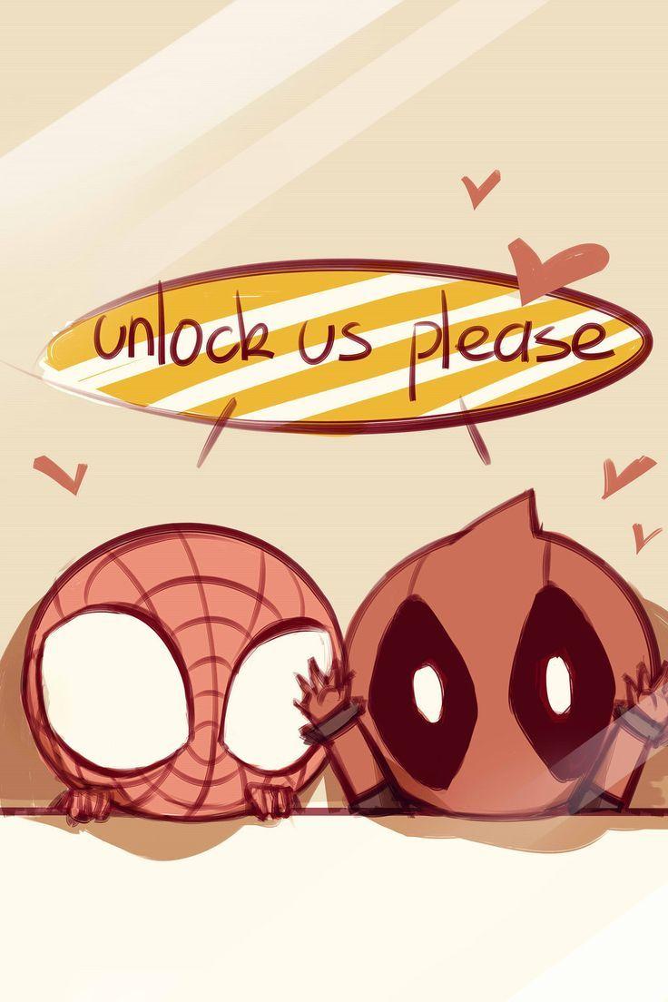 736x1104 Deadpool and Spiderman Wallpaper