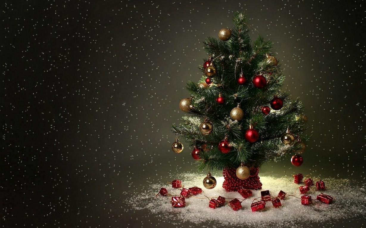 1229x768 Christmas Tree Wallpaper