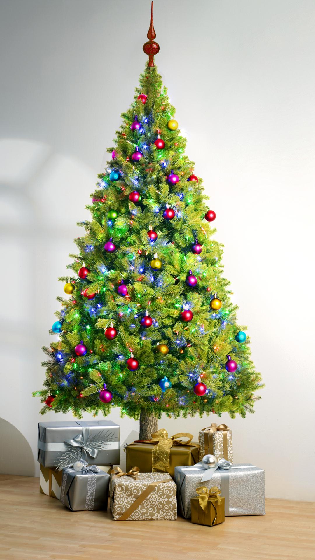 1080x1920 Cute Christmas Tree HD Wallpaper