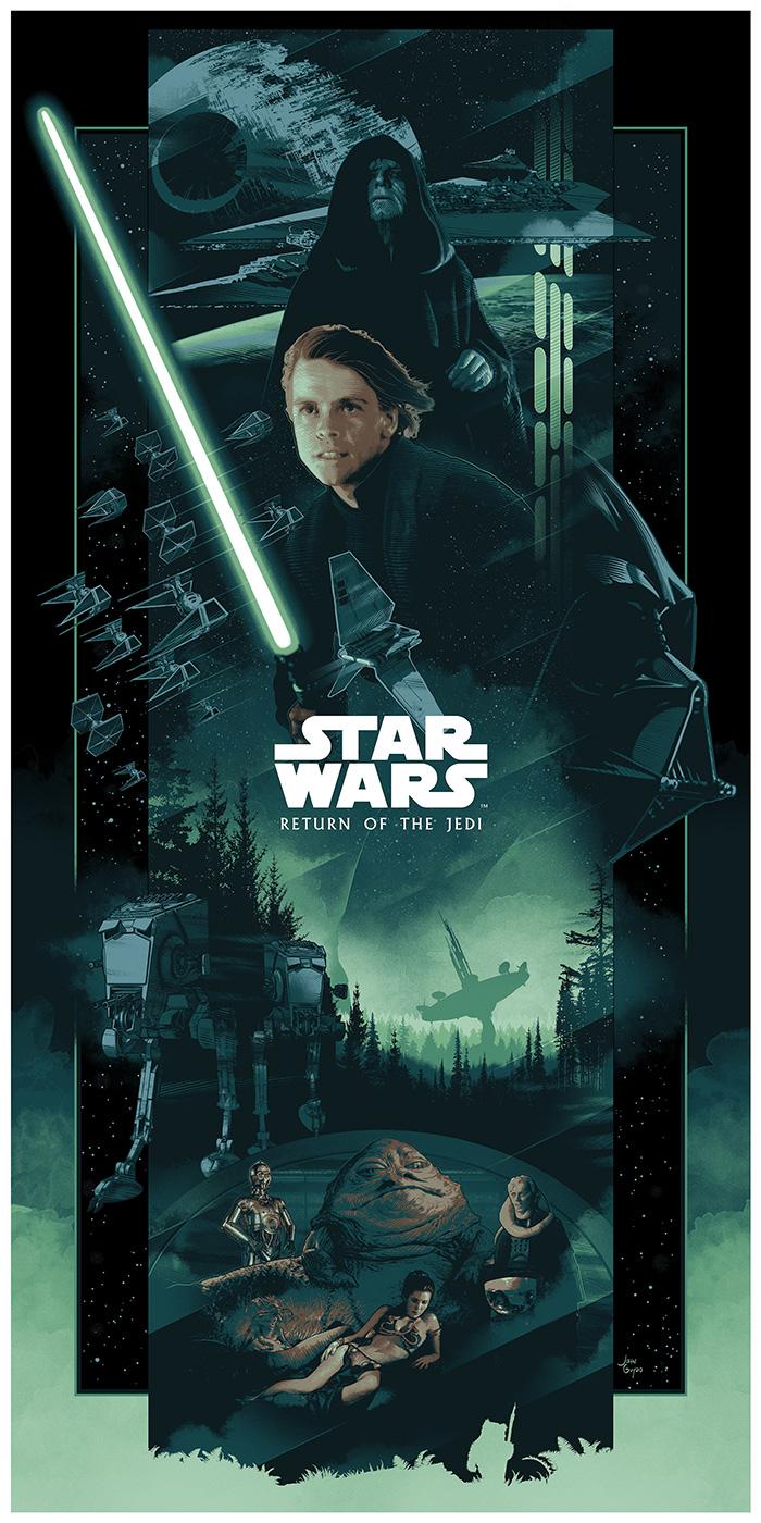 700x1400 Star Wars: Episode VI of the Jedi by John Guydo of the Alternative Movie Poster -AMP