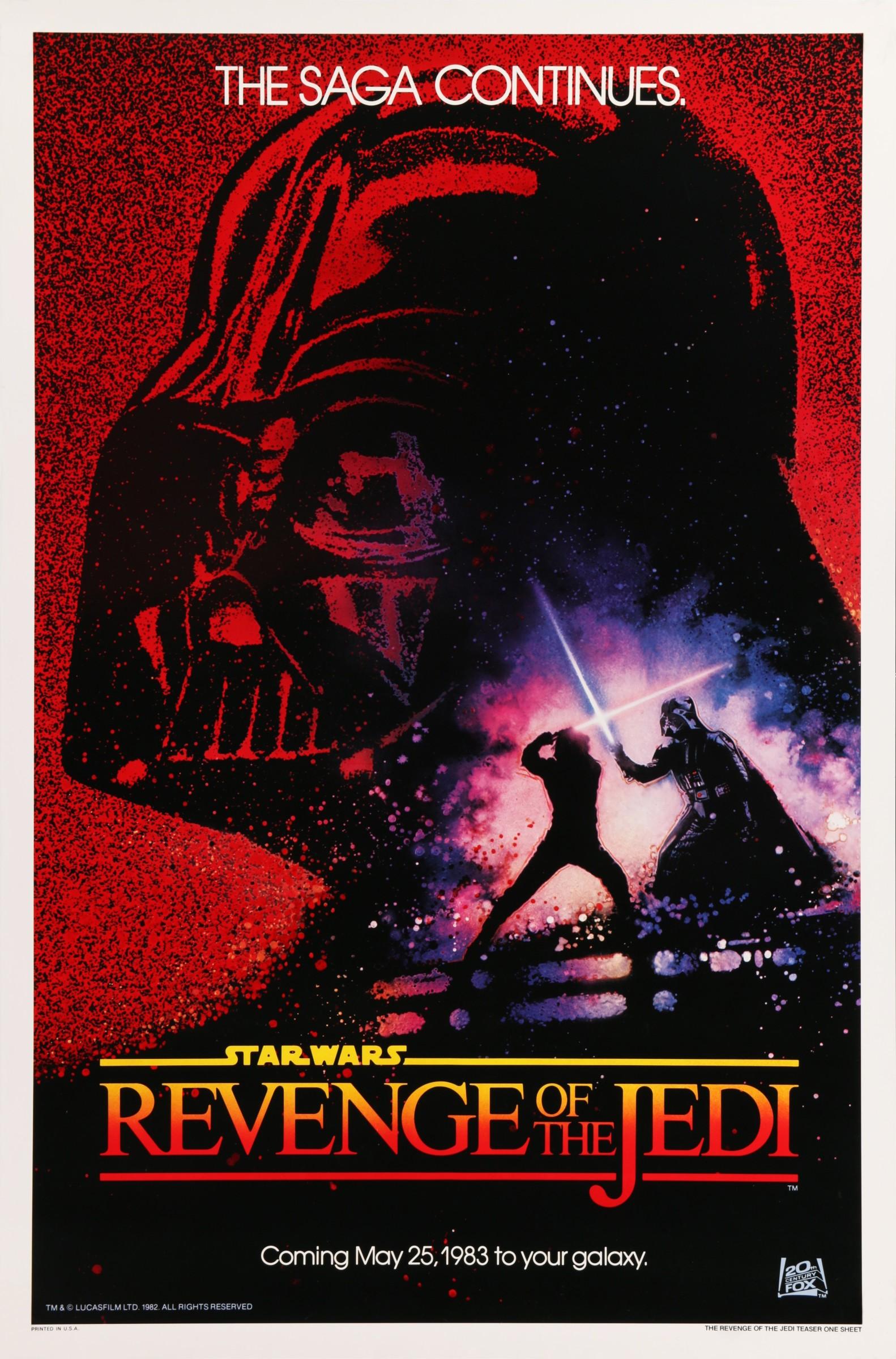 1582x2400 Drew Struzan, Star Wars: Return of the Jedi (Revenge of the Jedi), 1983. Rock Paper Film