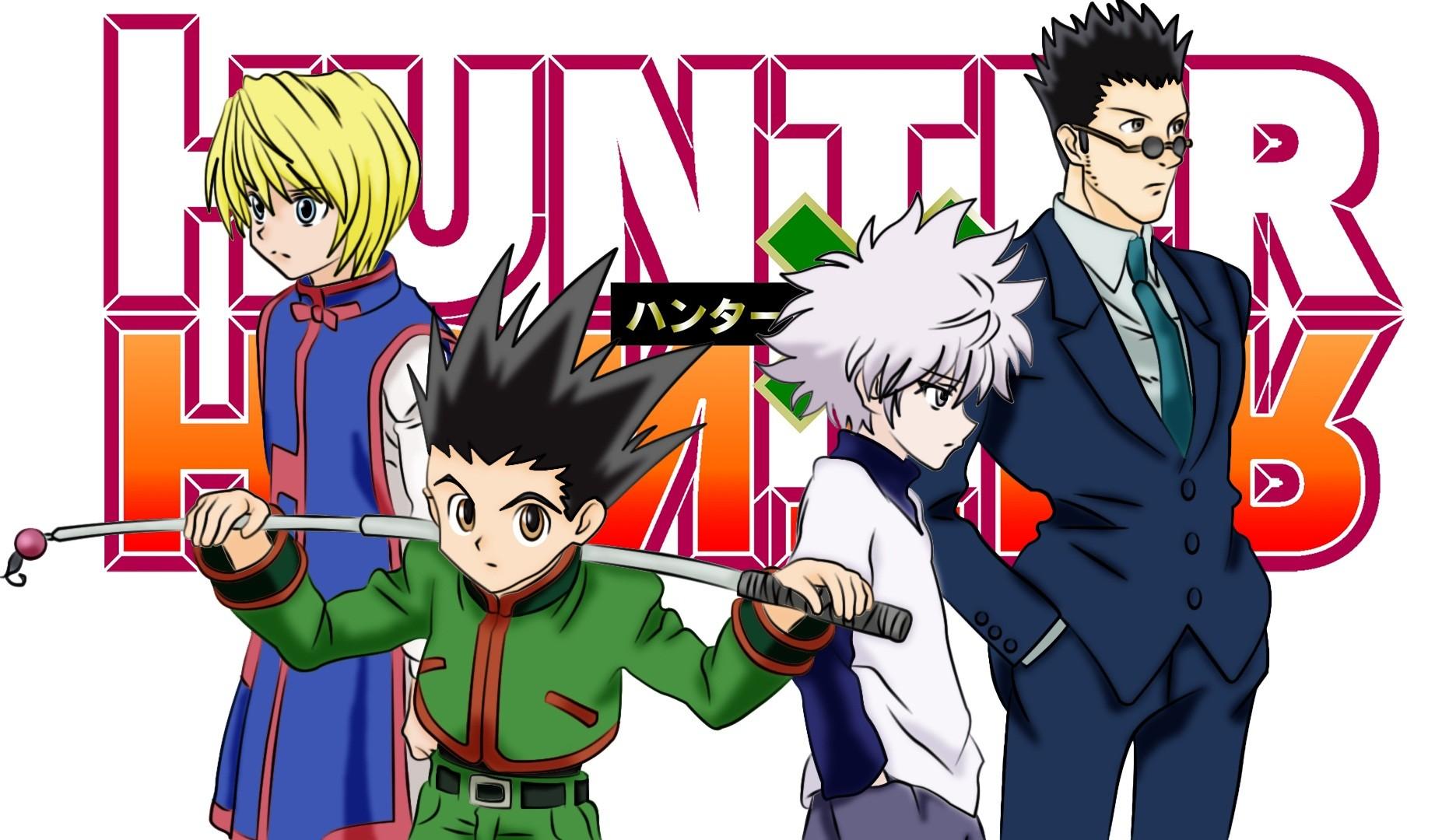 1844x1080 hunter x hunter gon zoldyck killua leorio paradinight kurapika wallpaper. Mocah HD Wallpaper